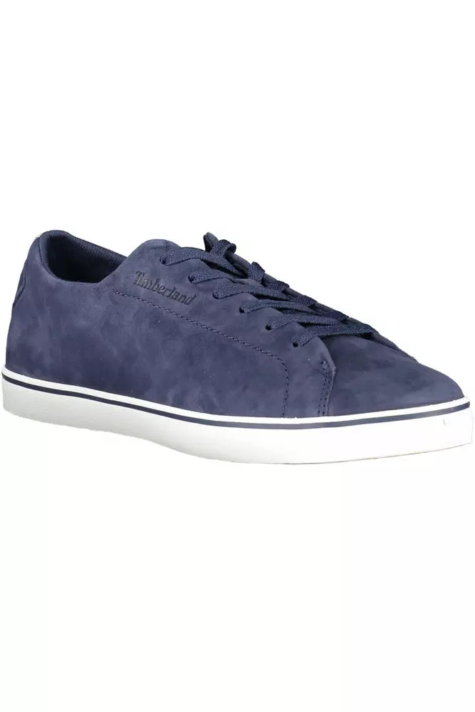 Timberland Sleek Blue Lace-Up Sneakers with Contrasting Sole