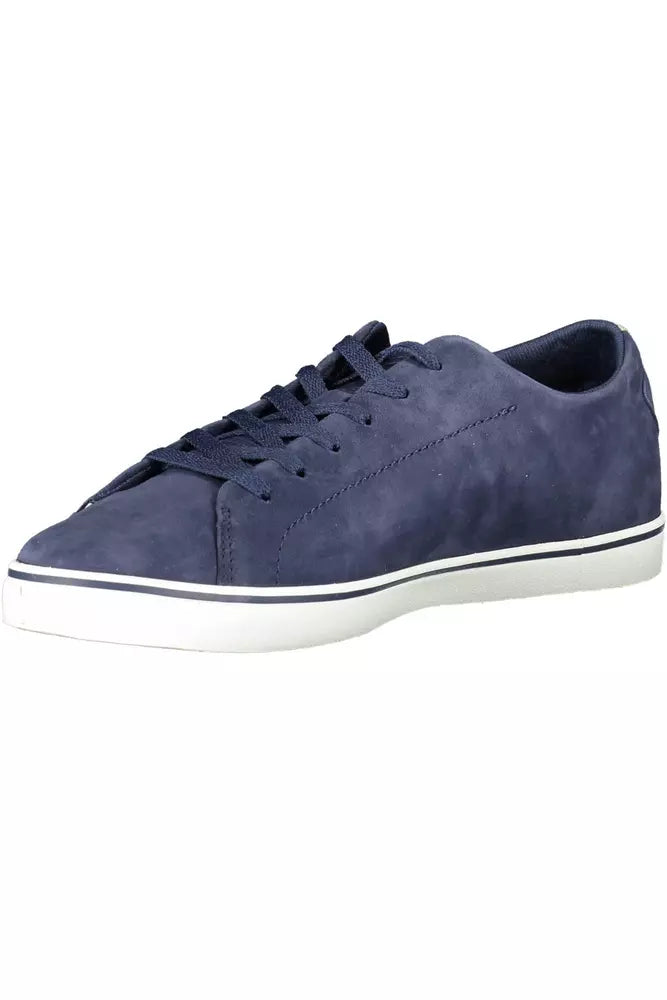 Timberland Sleek Blue Lace-Up Sneakers with Contrasting Sole