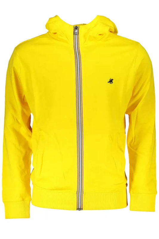 U.S. Grand Polo Sunny Yellow Cotton Hooded Sweatshirt