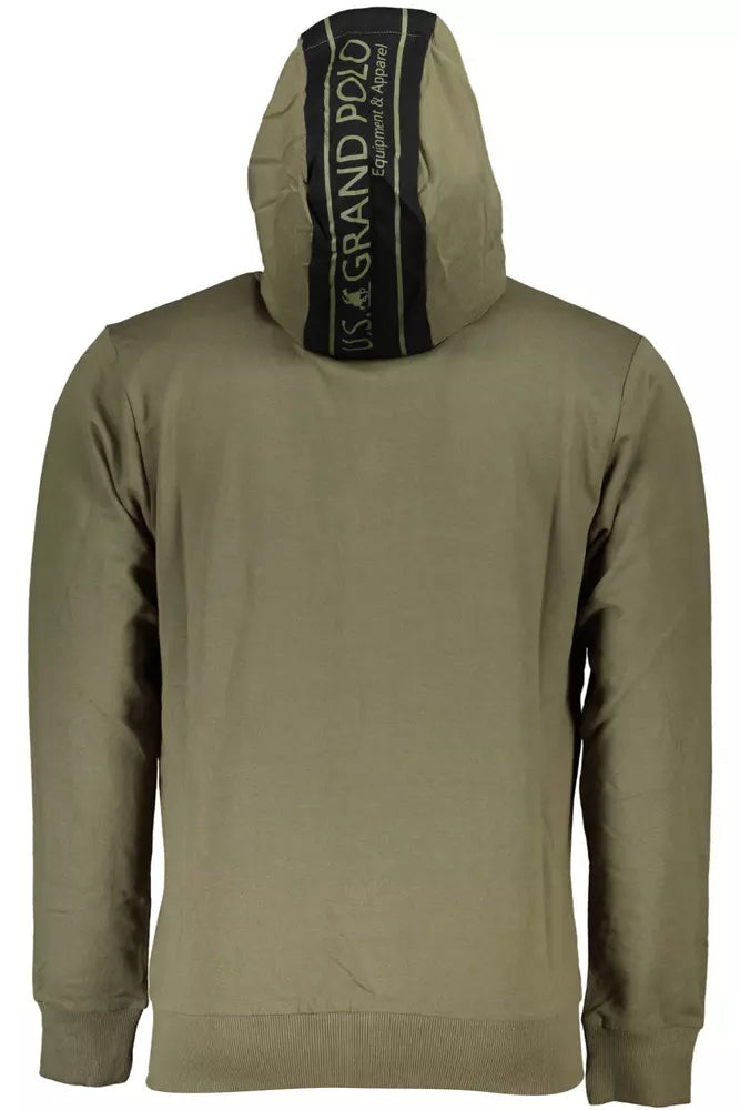 U.S. Grand Polo Timeless Green Hooded Sweatshirt