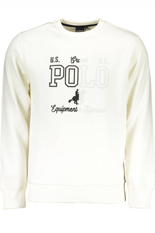 U.S. Grand Polo Grand Polo White Sweatshirt - Classic Elegance