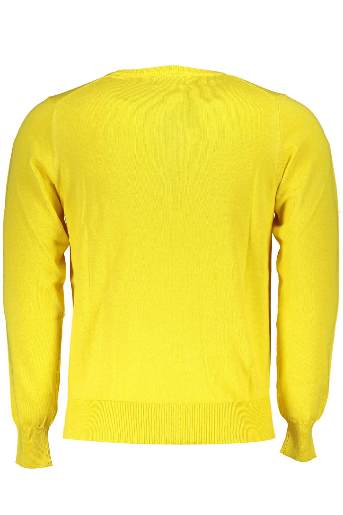 U.S. Grand Polo Elegant Yellow Polo Sweater with Embroidery