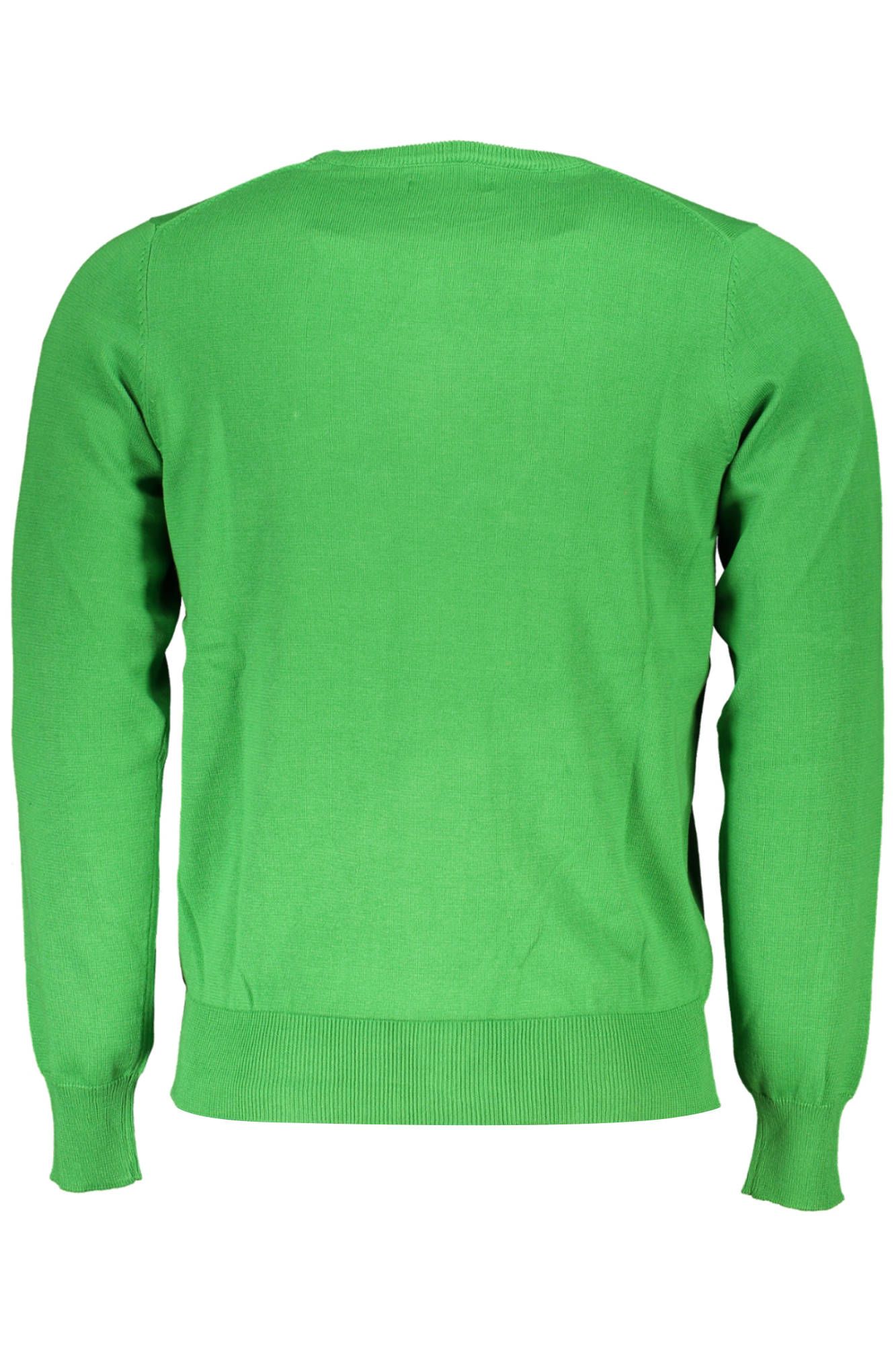 U.S. Grand Polo Round Neck Embroidered Green Sweater