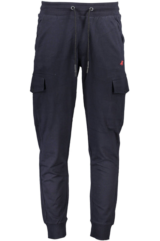 U.S. Grand Polo Sporty Elegance Blue Joggers with Cuff Ankles