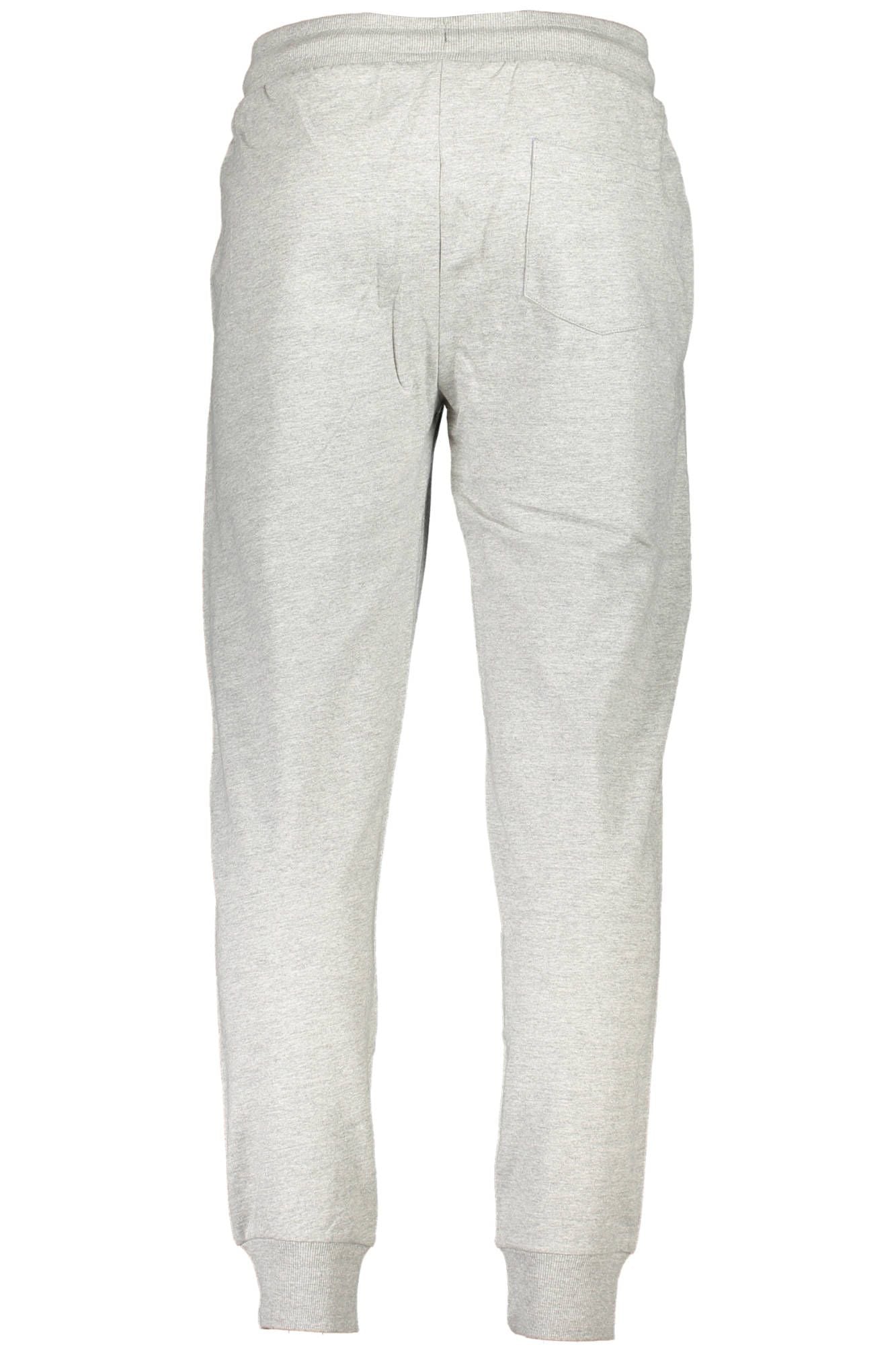 U.S. Grand Polo Gray Cotton Sports Joggers with Cuff Ankle Detail