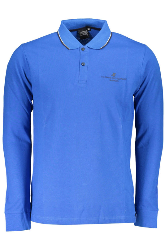 U.S. Grand Polo Elegant Long-Sleeved Polo with Contrasting Details