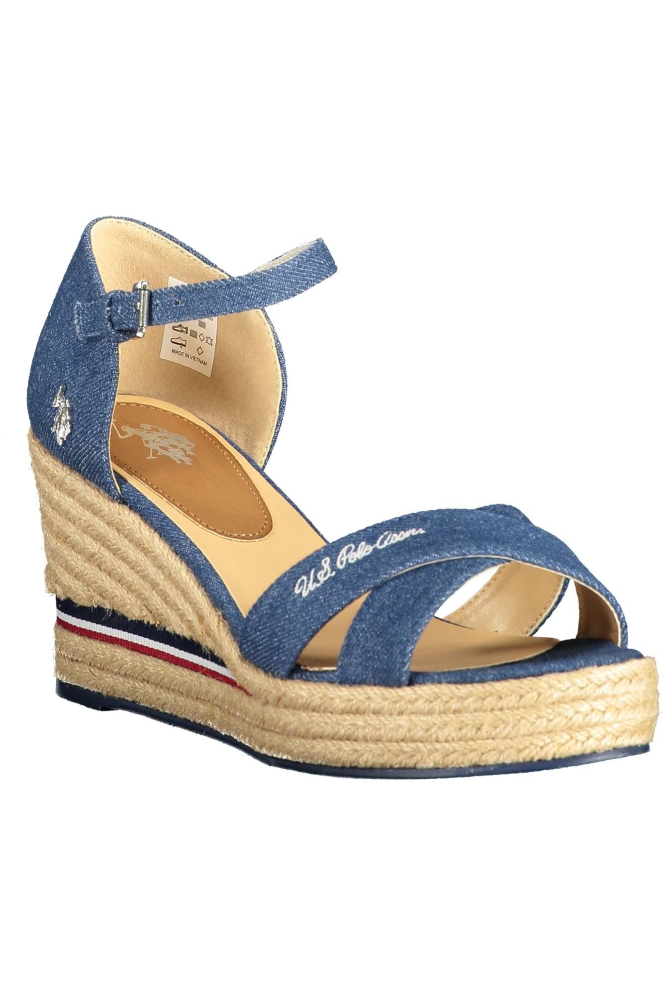 U.S. POLO ASSN. Chic Ankle Strap Wedge Sandals