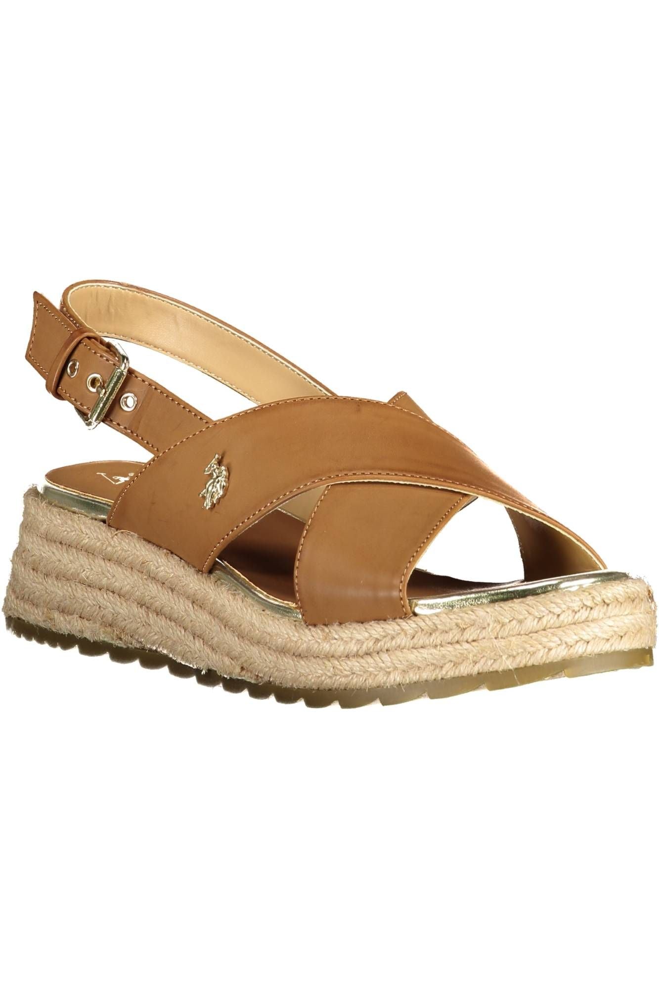 U.S. POLO ASSN. Chic Ankle Strap Sandals with Contrasting Logo