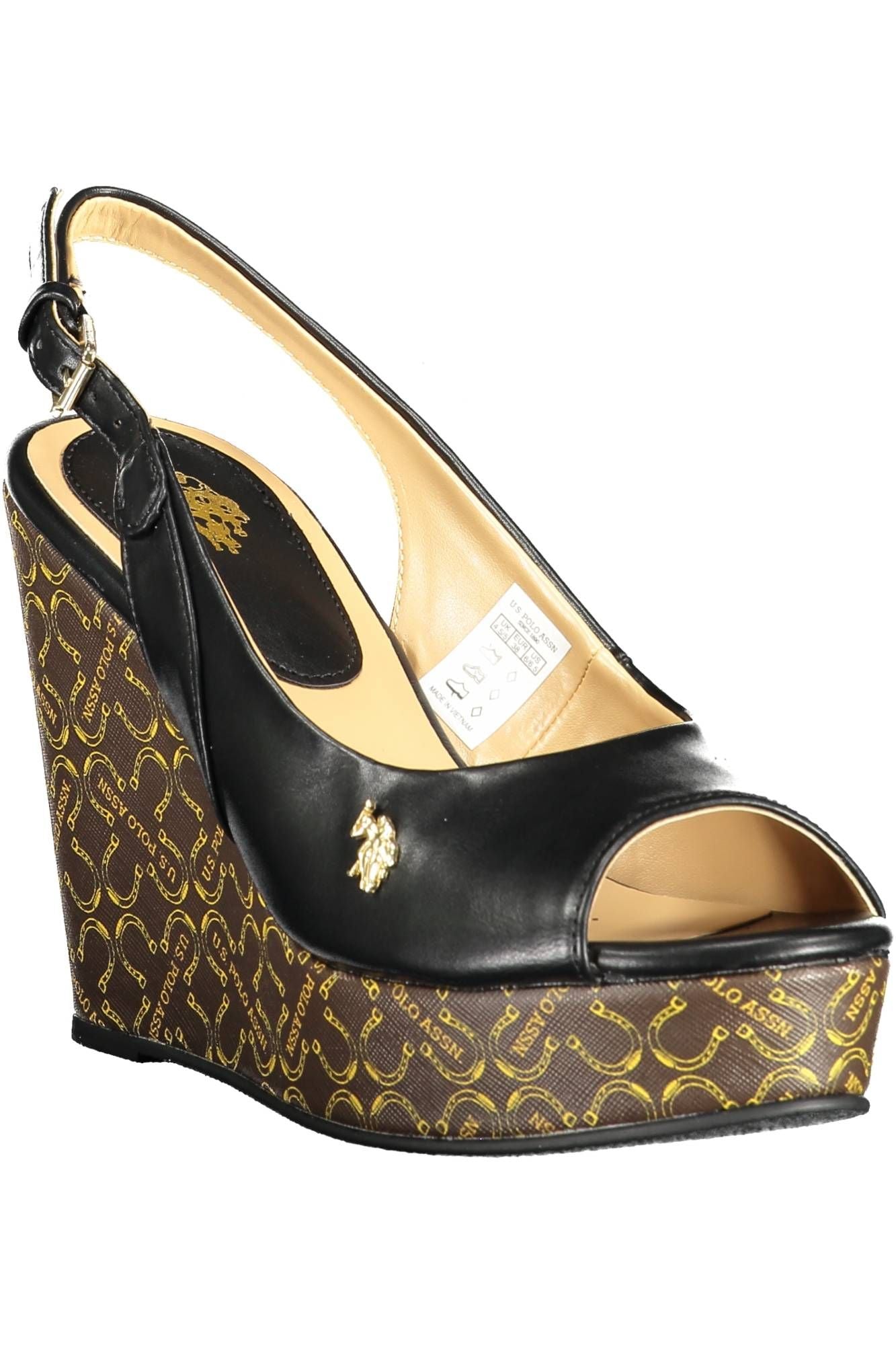 U.S. POLO ASSN. Chic Strappy Wedge Sandals - 11cm Elevated Elegance