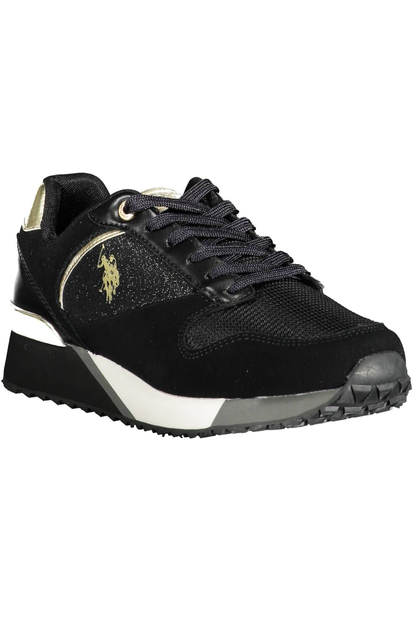 U.S. POLO ASSN. Chic Contrast Lace-up Sneakers with Memory Sole