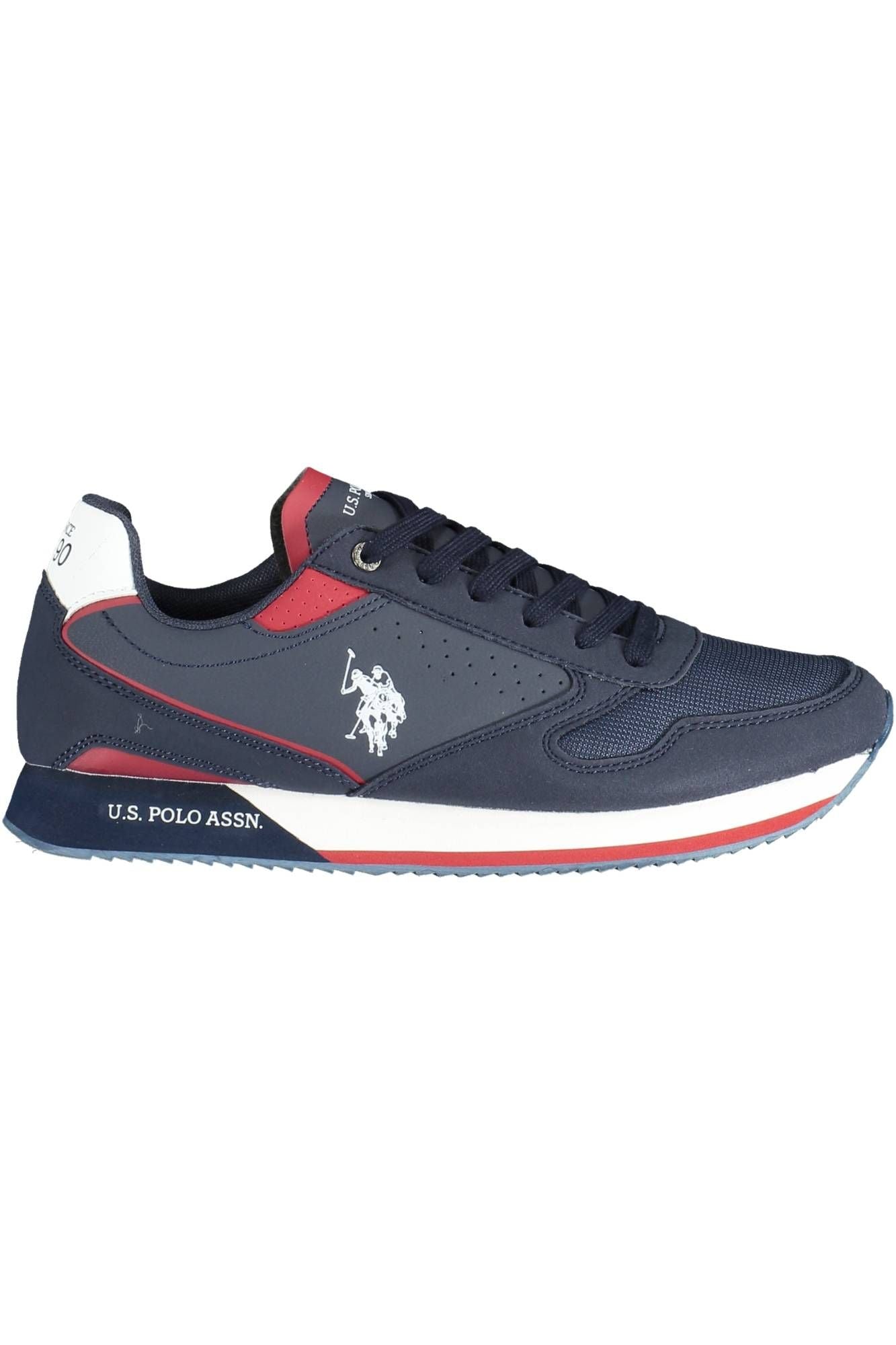 U.S. POLO ASSN. Contrast Detail Lace-Up Sports Sneakers