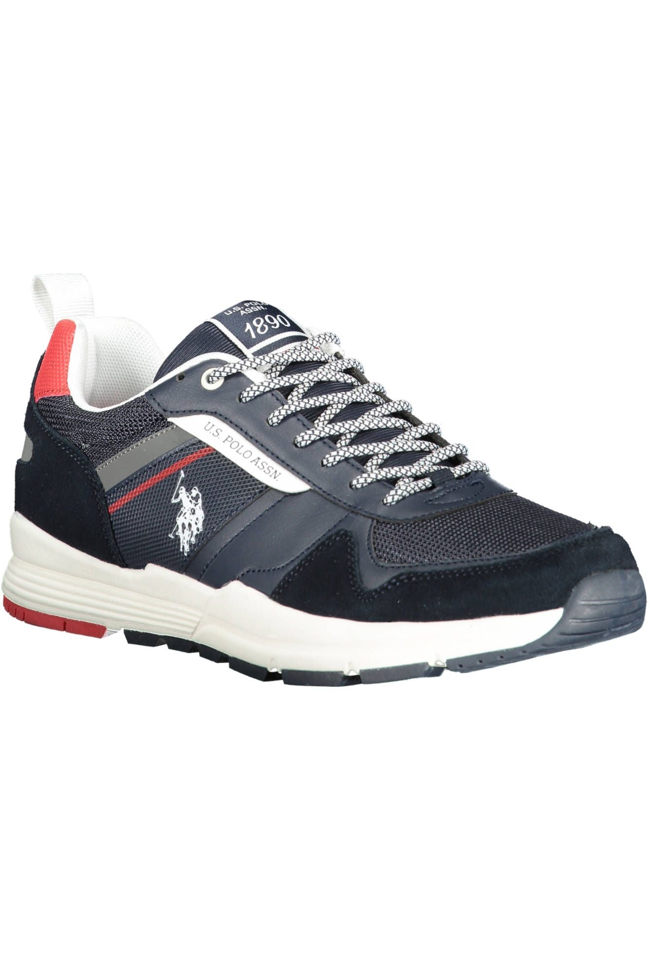 U.S. POLO ASSN. Sleek Blue Polyester Sports Sneakers