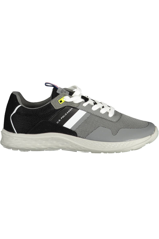 U.S. POLO ASSN. Sleek Gray Lace-Up Sports Sneakers