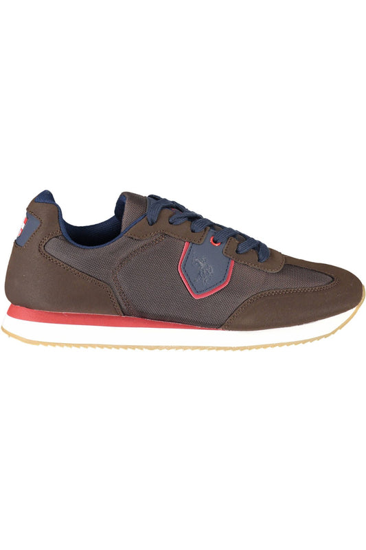 U.S. POLO ASSN. Elegant Brown Lace-up Sneakers