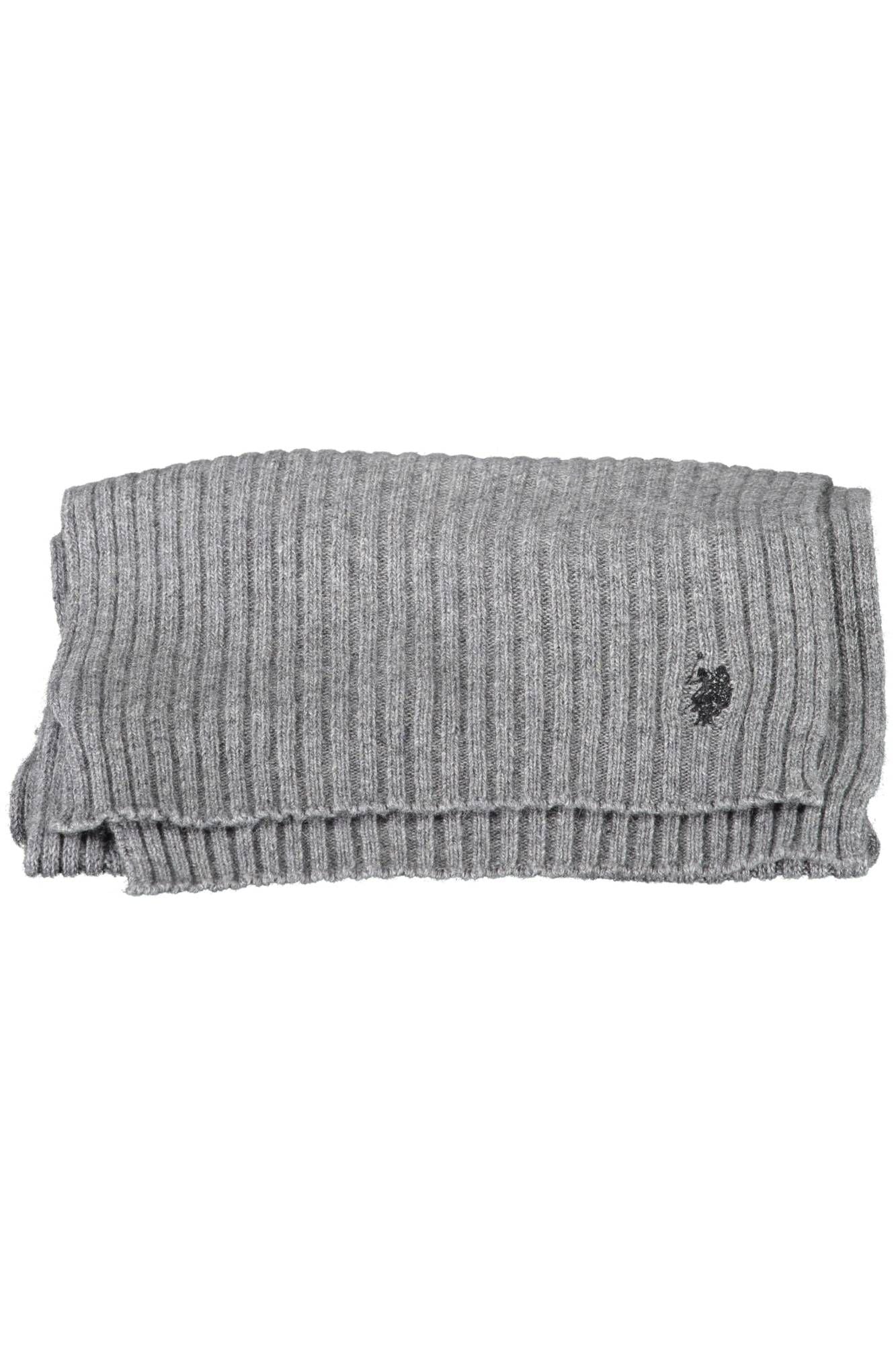 U.S. POLO ASSN. Classic Gray Wool Scarf with Logo