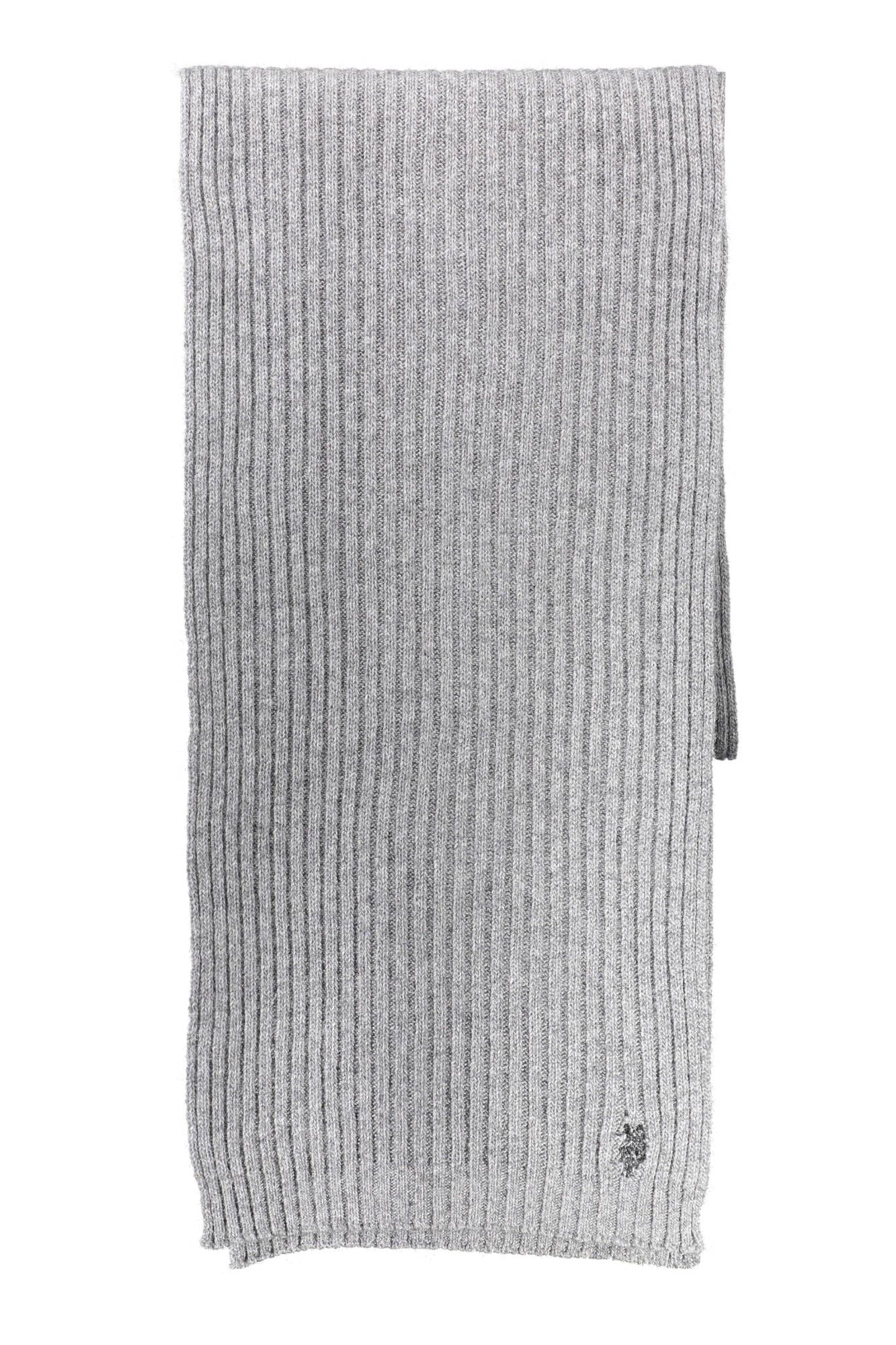 U.S. POLO ASSN. Classic Gray Wool Scarf with Logo