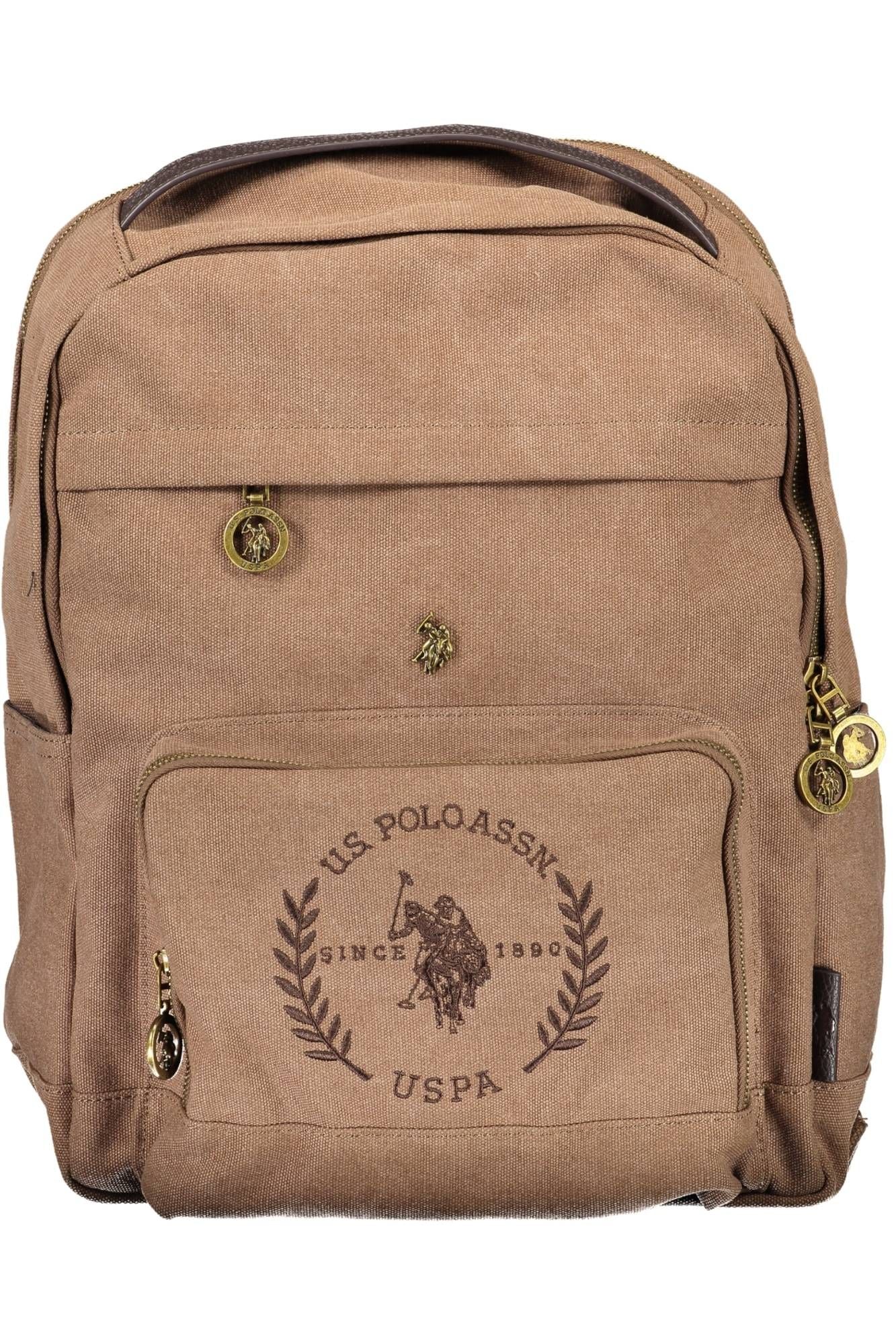 U.S. POLO ASSN. Elegant Brown Backpack with Ample Storage