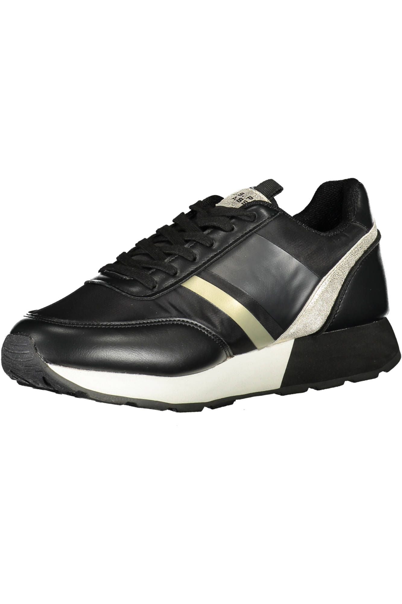 U.S. POLO ASSN. Elegant Black Lace-Up Sports Sneakers