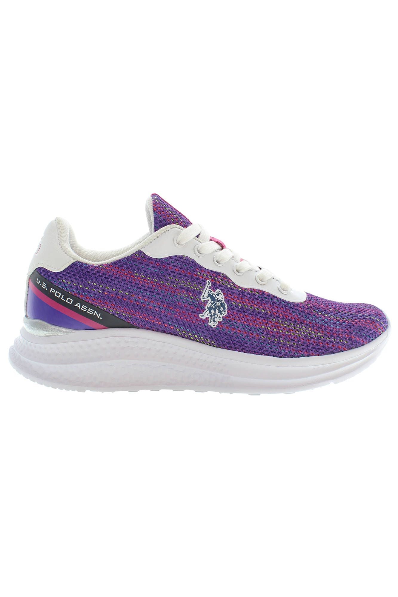 U.S. POLO ASSN. Chic Purple Lace-Up Sports Sneakers