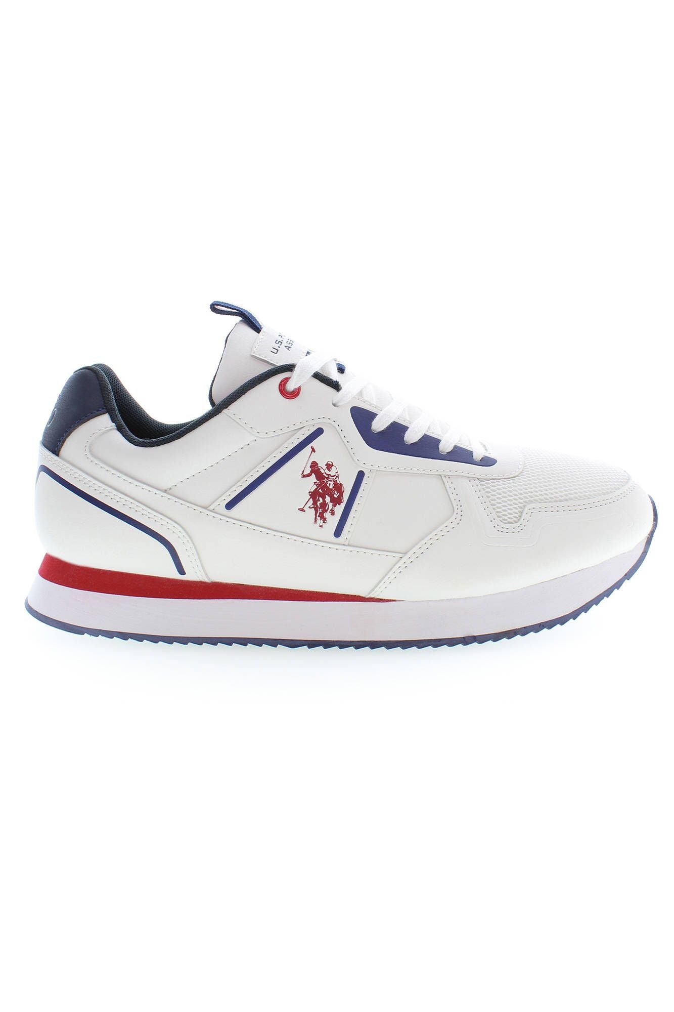 U.S. POLO ASSN. Sleek White Sports Sneakers with Logo Detail