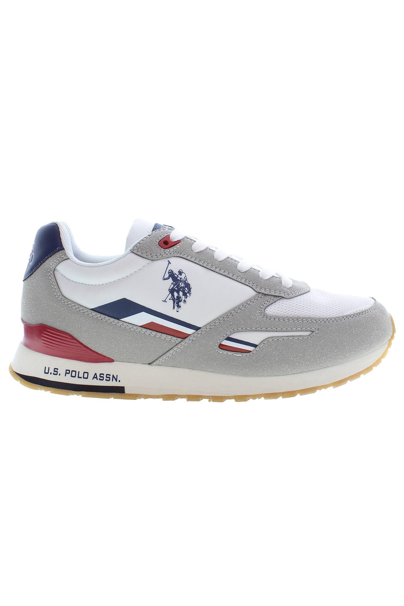 U.S. POLO ASSN. Elevated White Sports Sneakers with Logo Detail