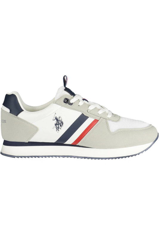 U.S. POLO ASSN. Elegant White Sports Sneakers with Logo