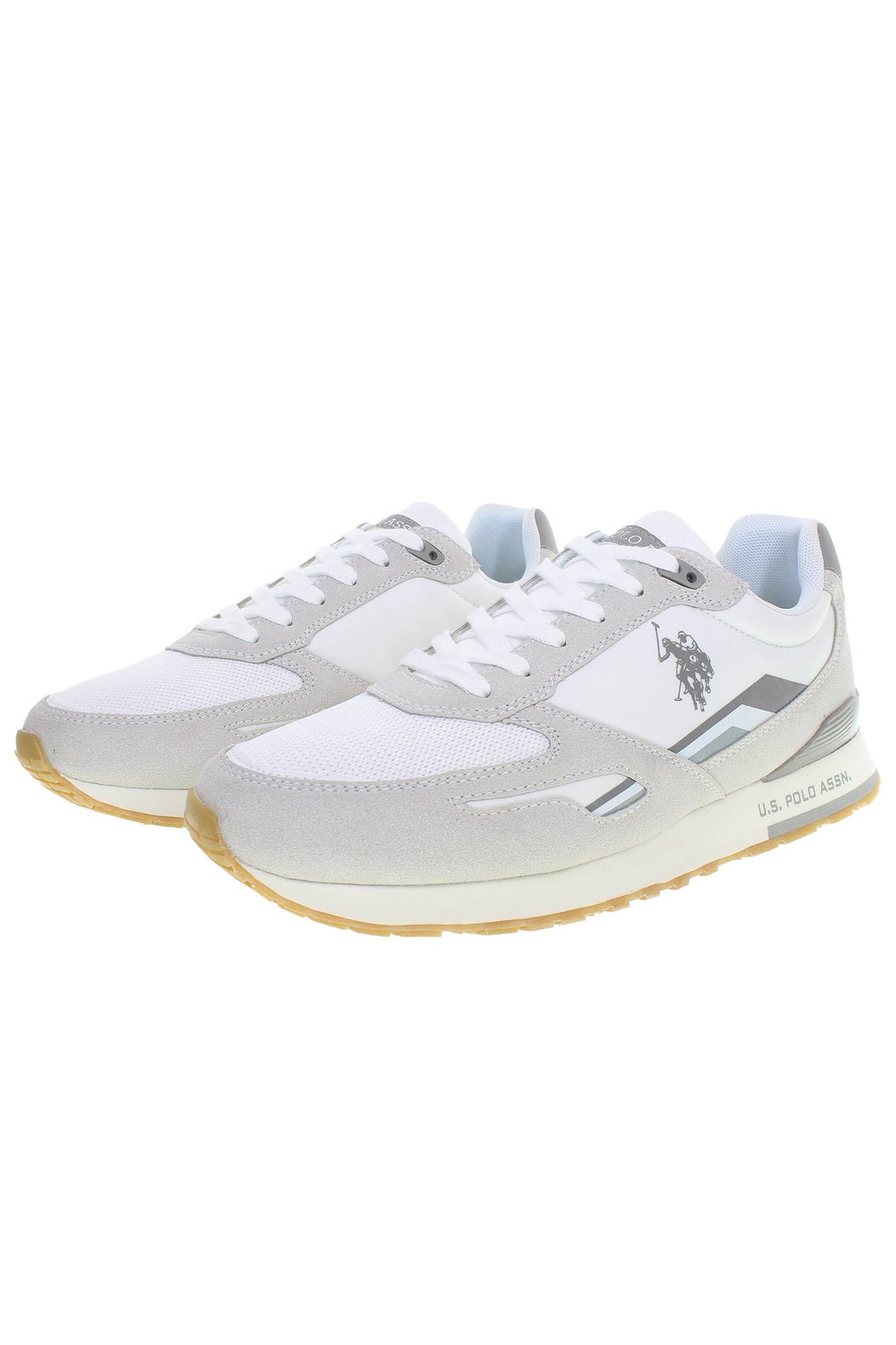 U.S. POLO ASSN. Chic White Sports Sneakers with Logo Detail