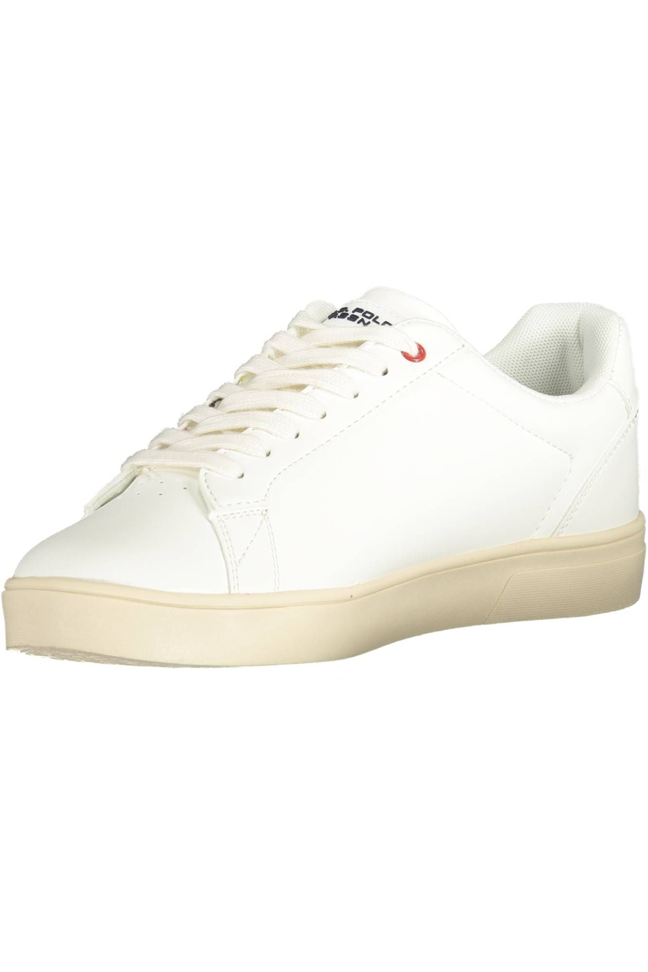 U.S. POLO ASSN. Elegant White Lace-up Sports Sneakers