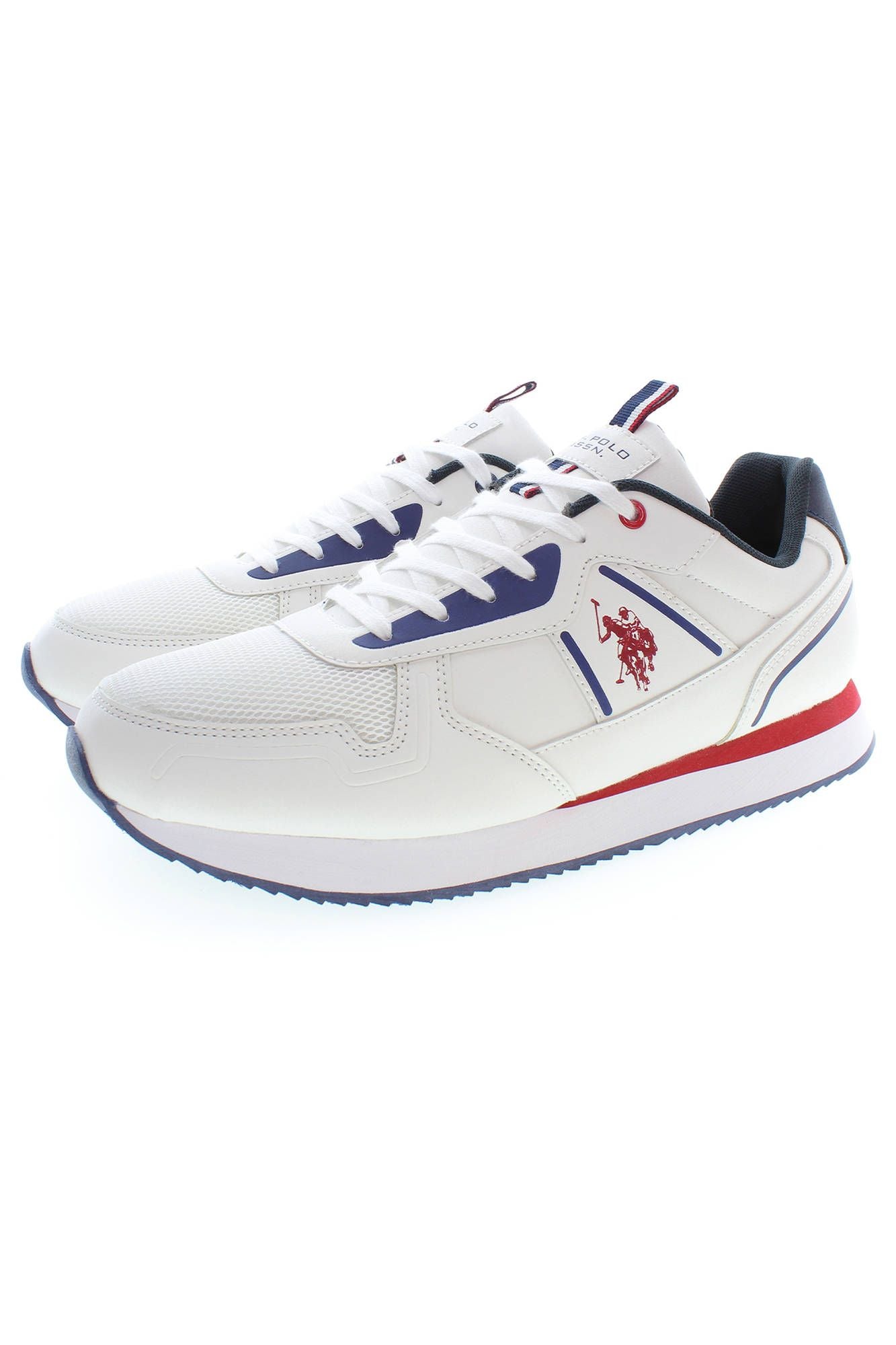 U.S. POLO ASSN. Sleek White Sports Sneakers with Logo Detail