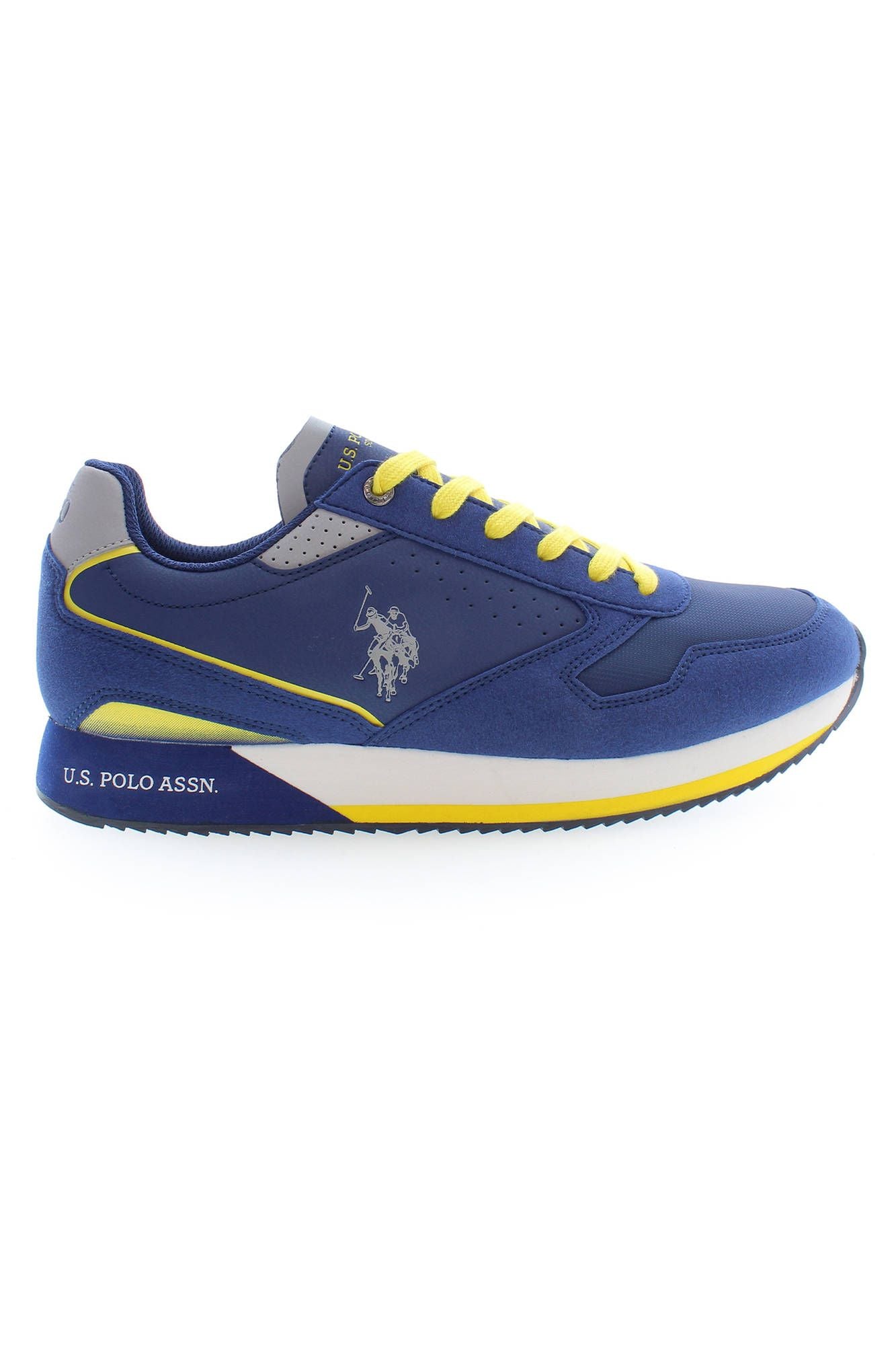 U.S. POLO ASSN. Chic Blue Sports Sneakers with Contrasting Details