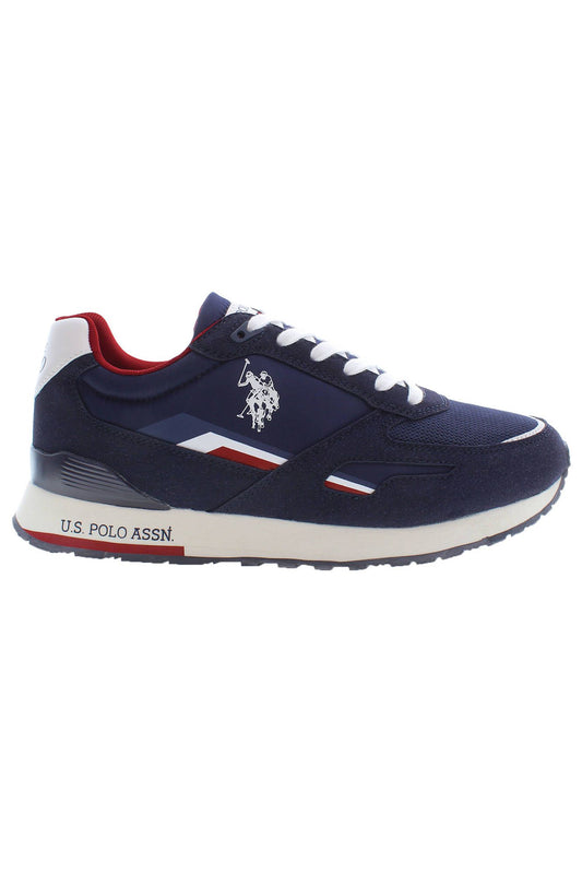 U.S. POLO ASSN. Sleek Blue Sporty Sneakers With Contrasting Laces