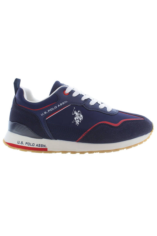 U.S. POLO ASSN. Sleek Blue Sneakers with Contrast Detailing