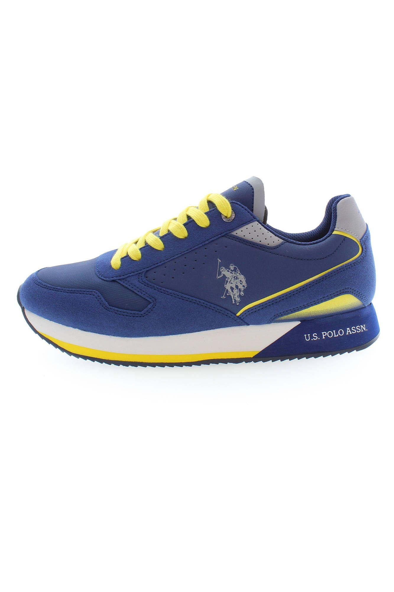 U.S. POLO ASSN. Chic Blue Sports Sneakers with Contrasting Details