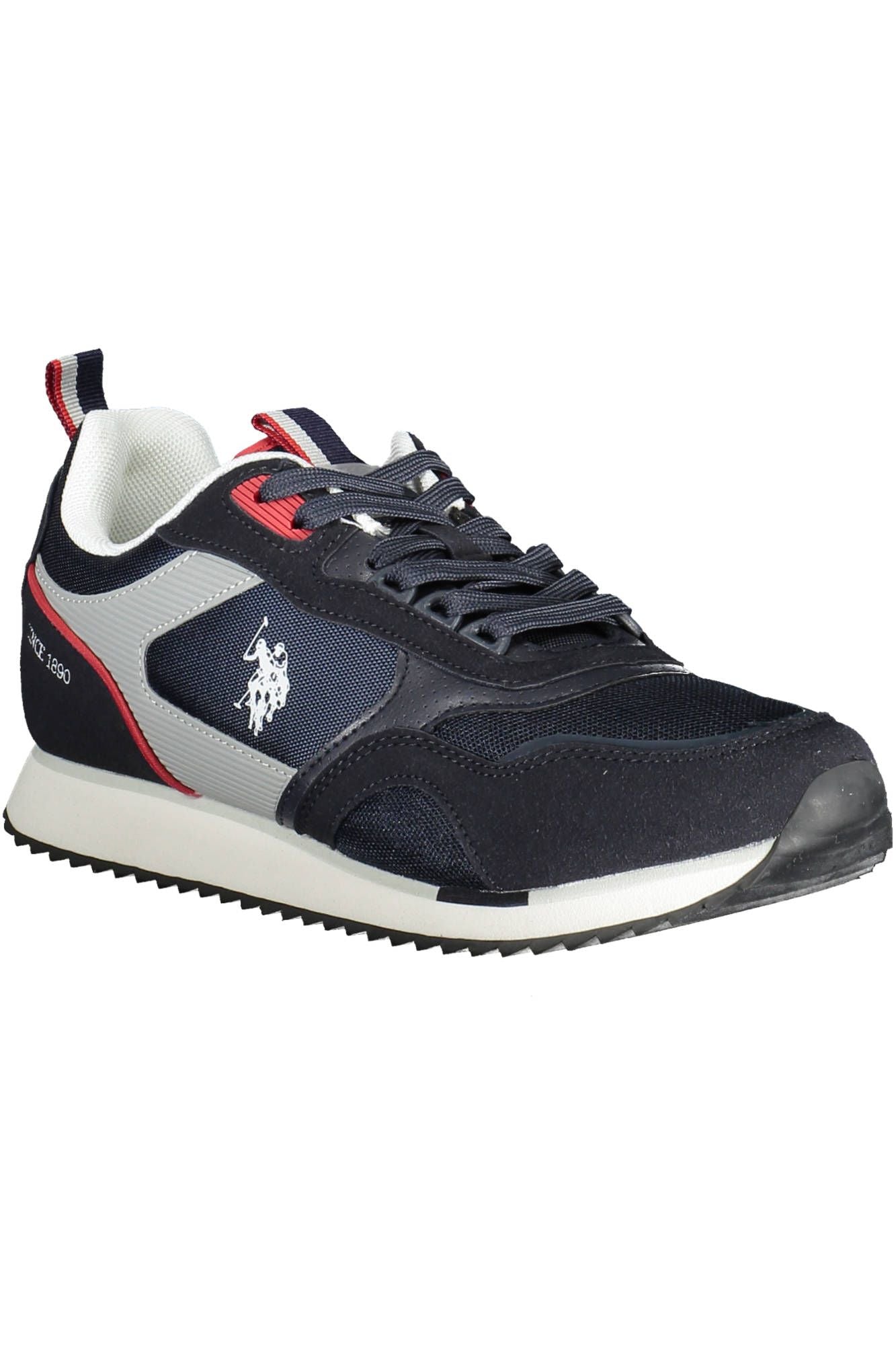 U.S. POLO ASSN. Blue Contrasting Lace-up Sports Sneakers