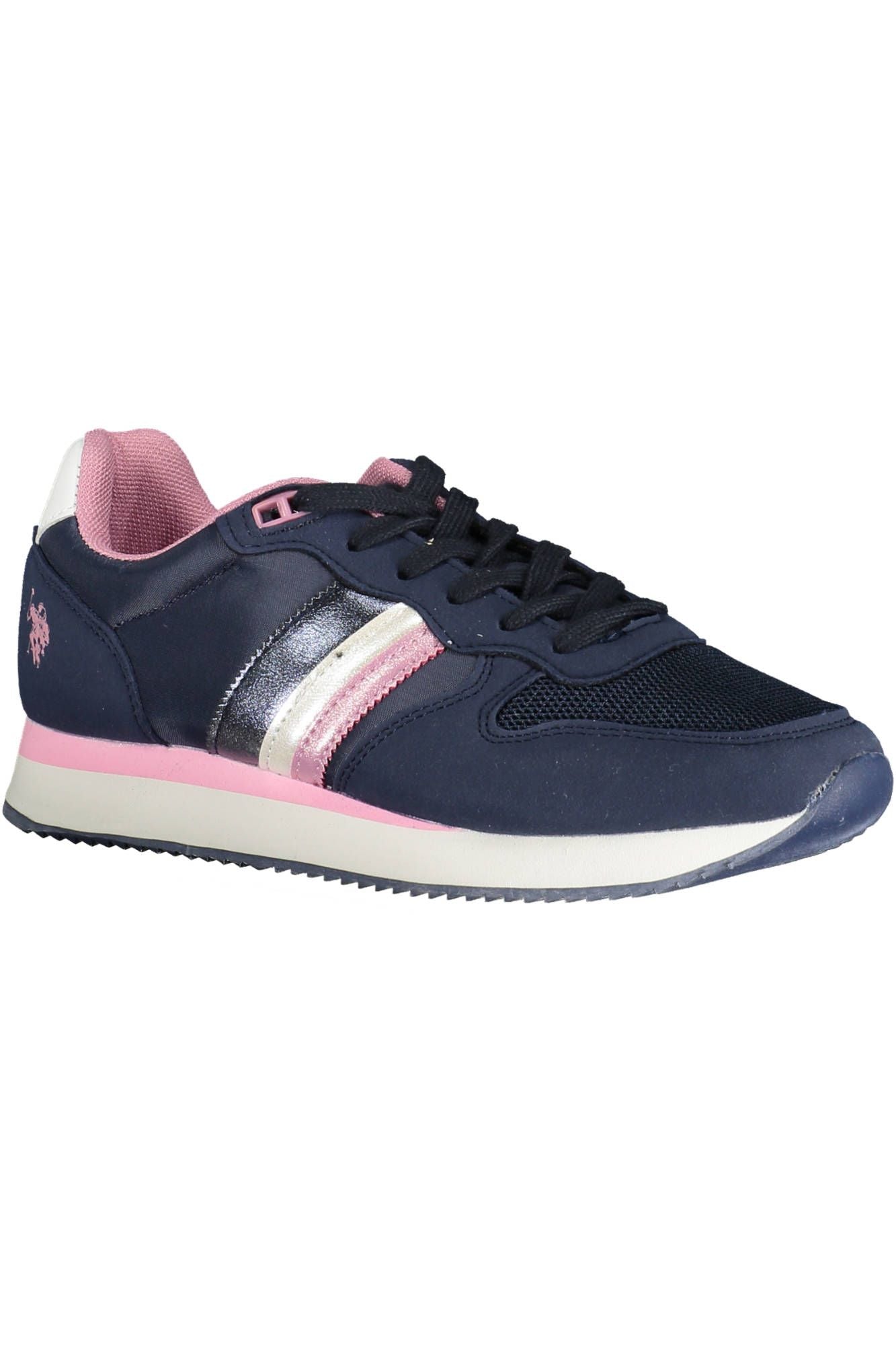 U.S. POLO ASSN. Blue Lace-Up Sports Sneakers with Logo Accent