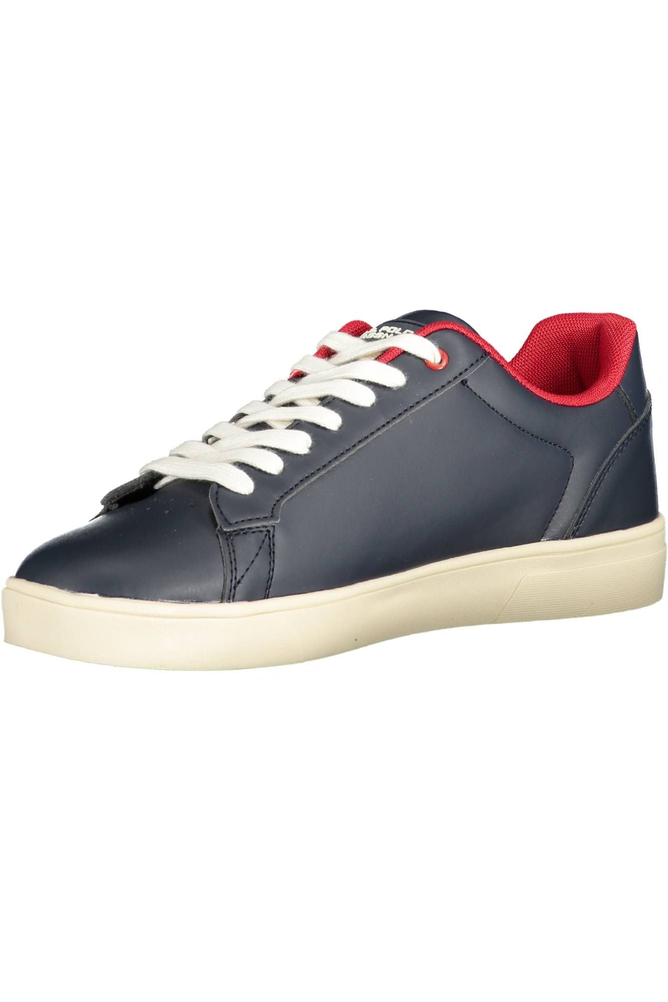 U.S. POLO ASSN. Chic Blue Eco-Leather Lace-Up Sneakers