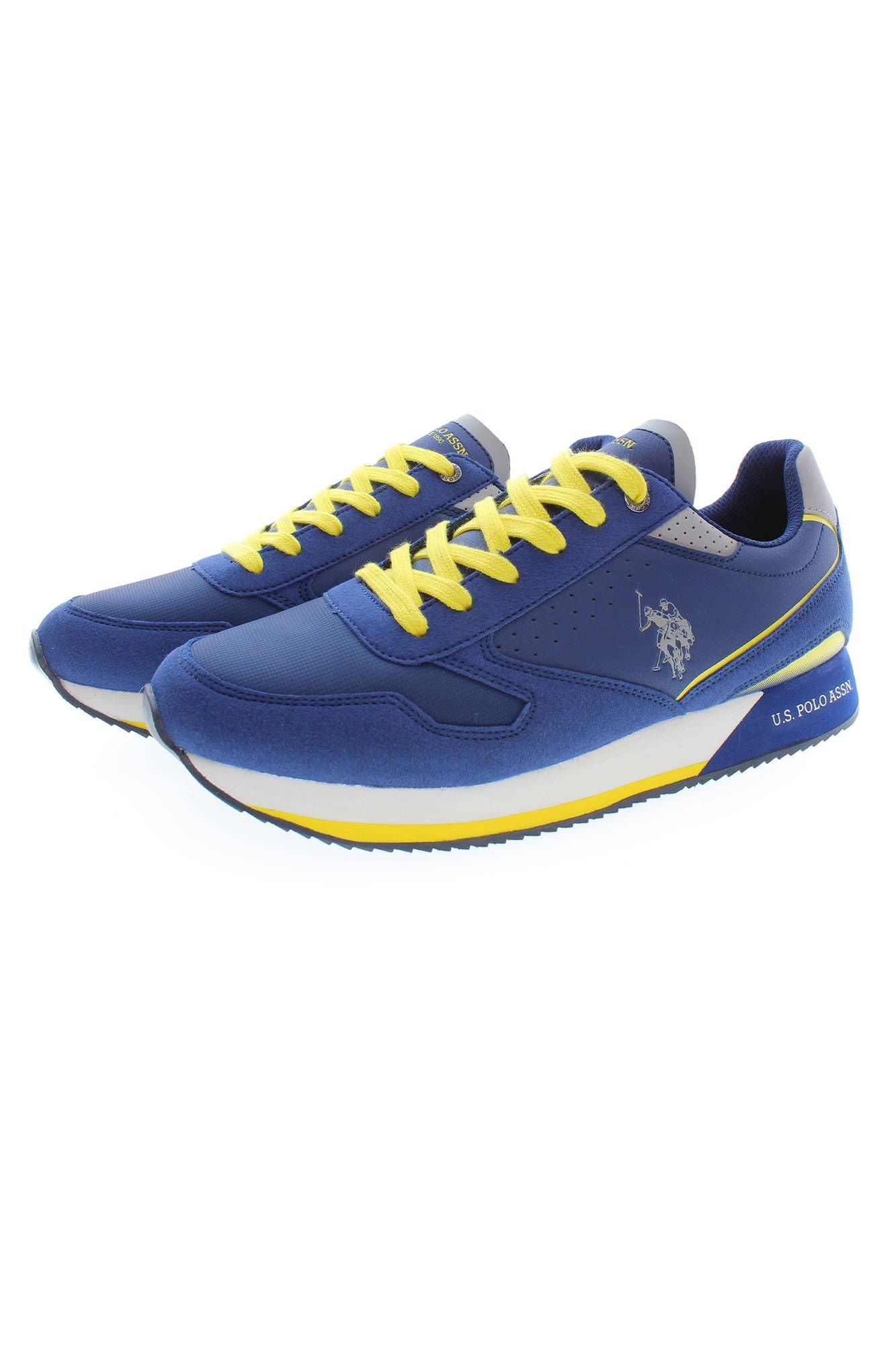 U.S. POLO ASSN. Chic Blue Sports Sneakers with Contrasting Details