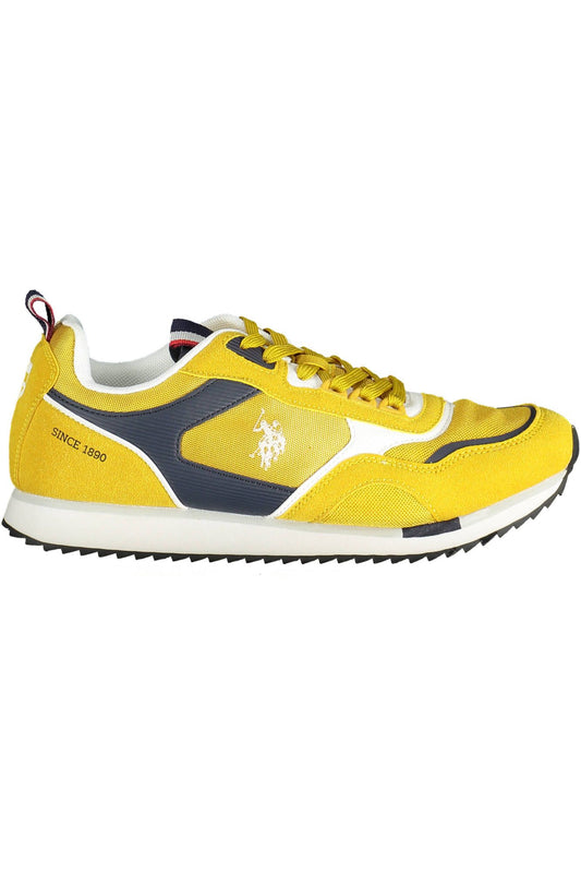 U.S. POLO ASSN. Dashing Yellow Lace-Up Sports Sneakers