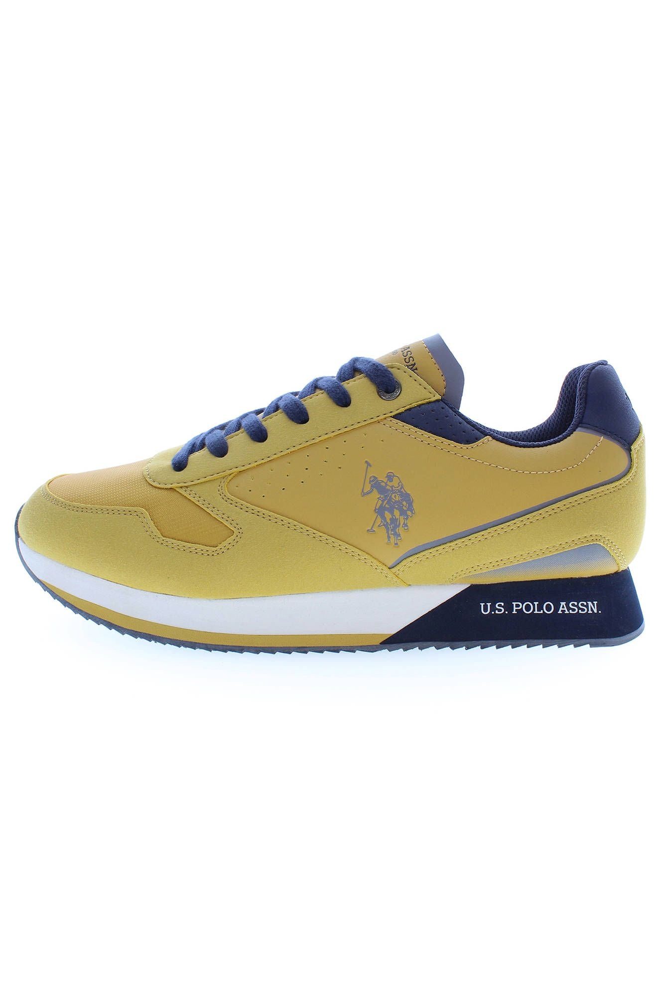 U.S. POLO ASSN. Radiant Yellow Sports Sneakers with Logo Detail