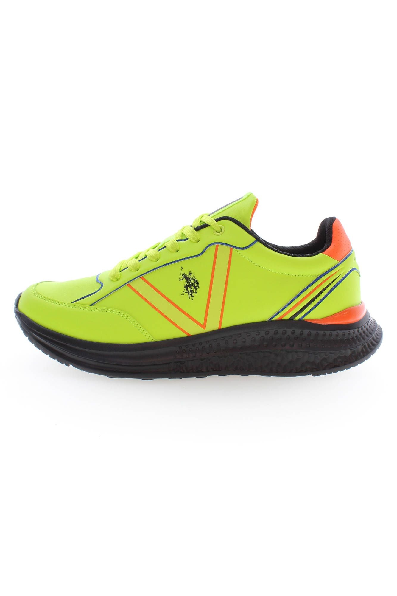 U.S. POLO ASSN. Sleek Yellow Sports Sneakers with Contrasting Details