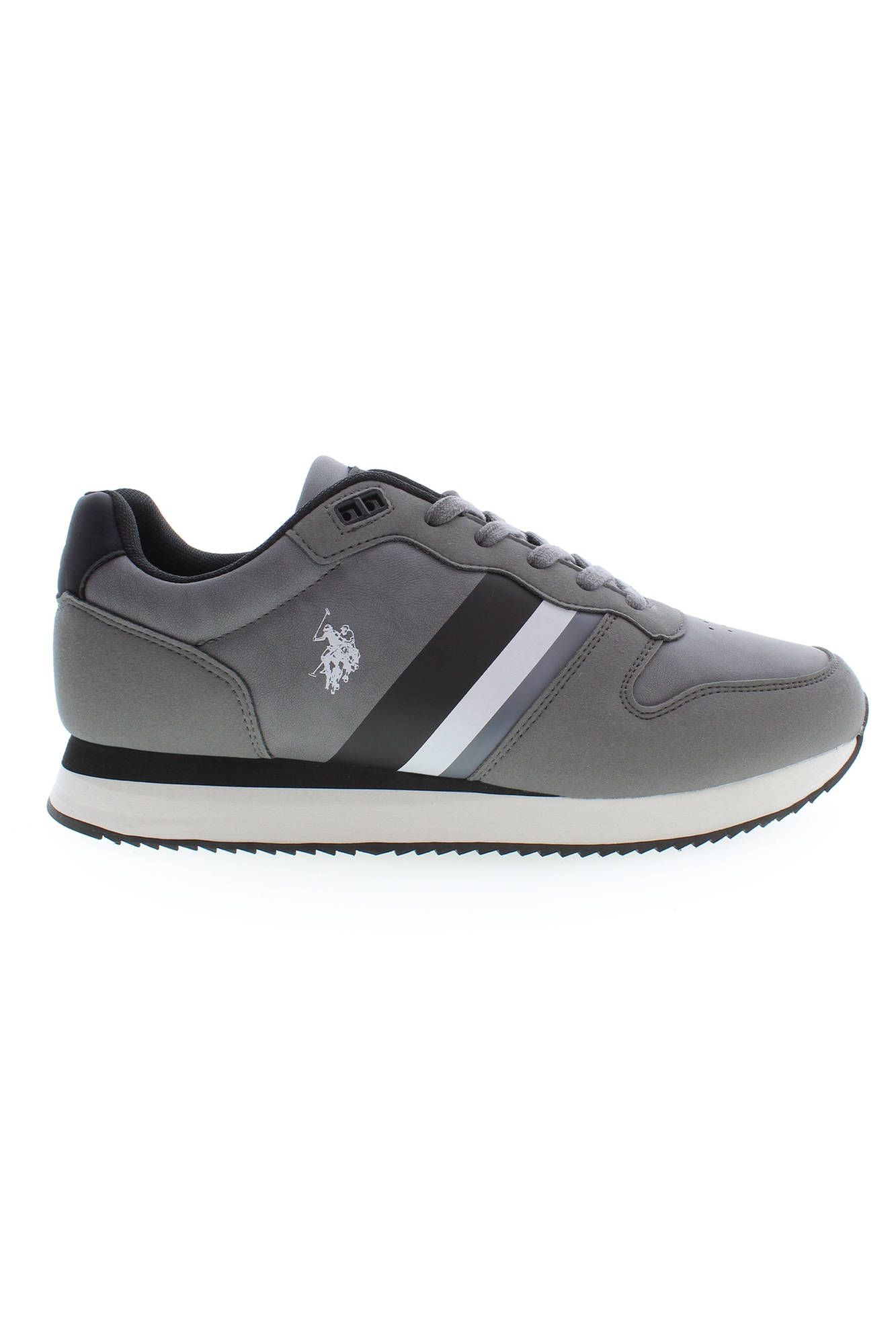 U.S. POLO ASSN. Chic Gray Sneakers with Contrasting Accents