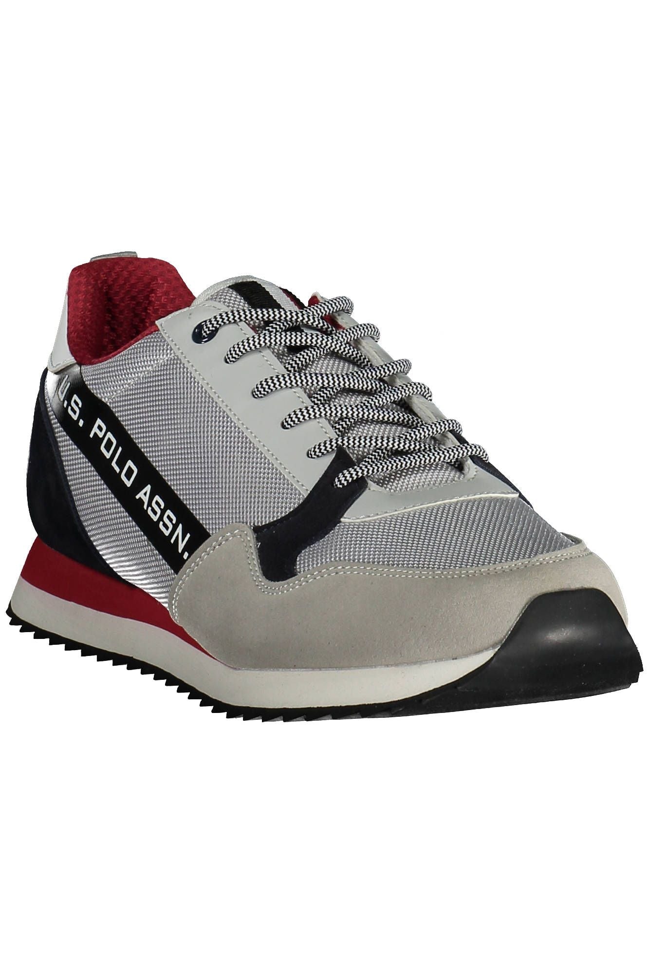 U.S. POLO ASSN. Sleek Gray Sports Sneakers with Contrasting Details