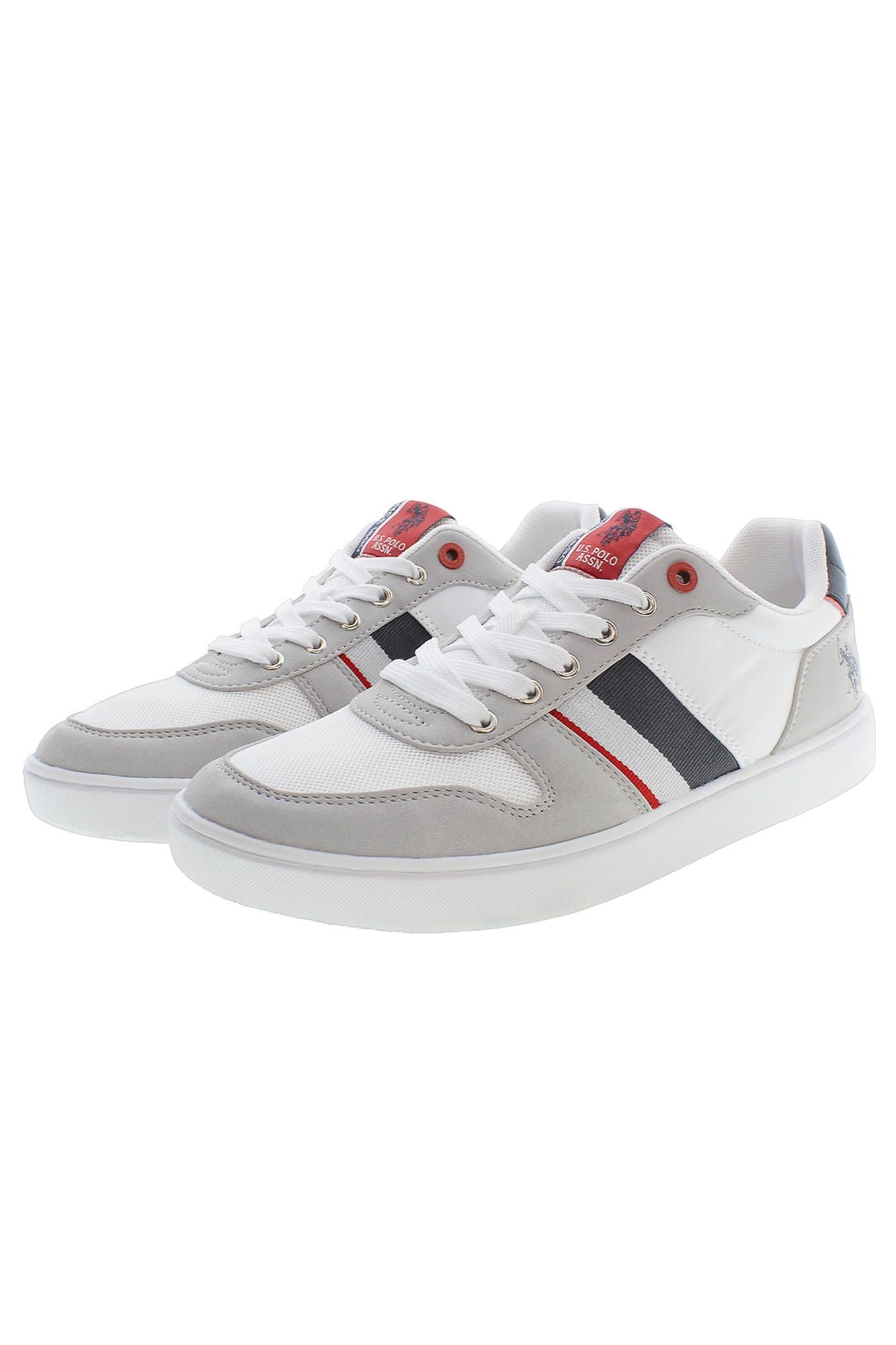 U.S. POLO ASSN. Chic Gray Lace-Up Sneakers with Logo Detail