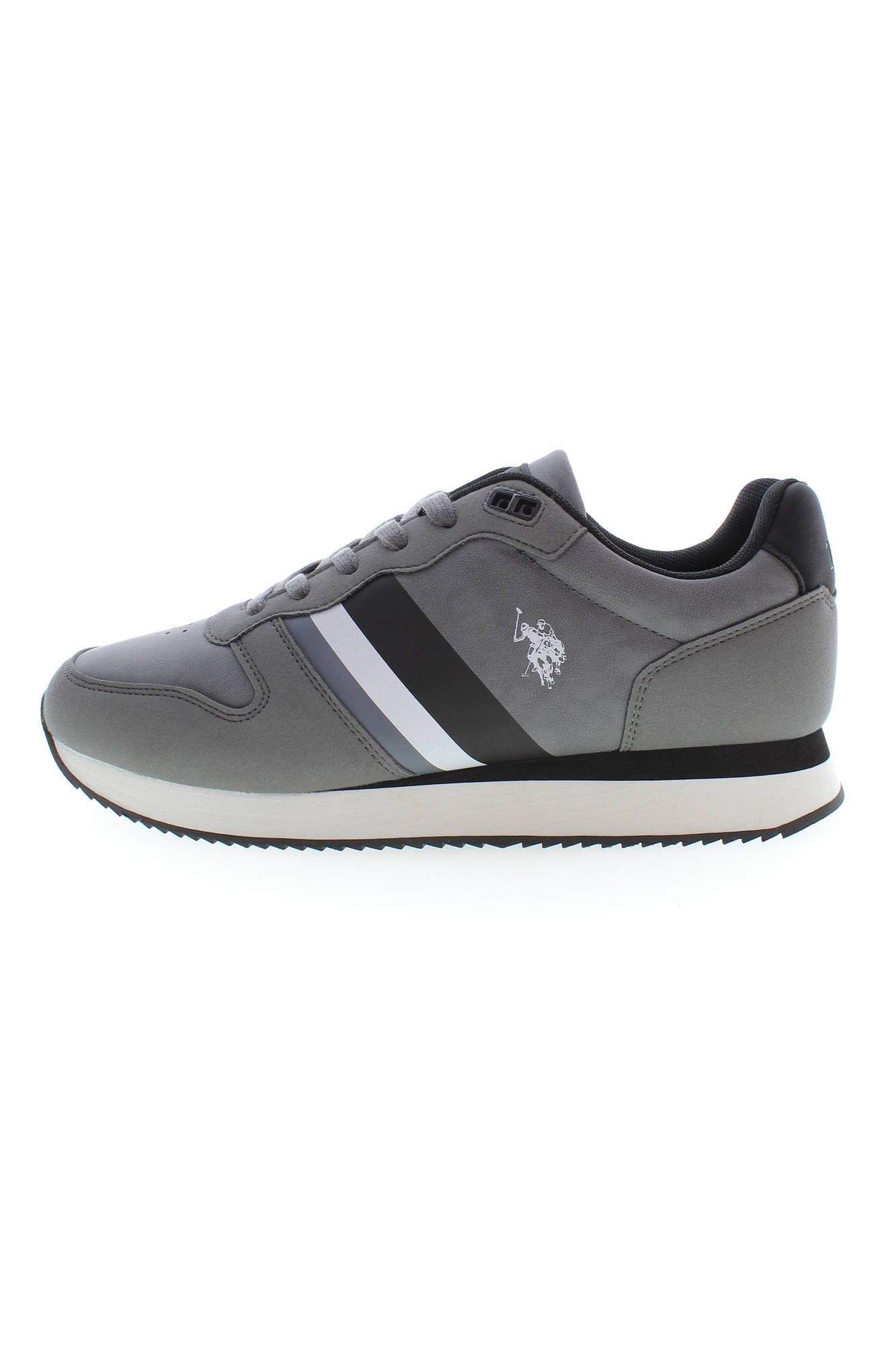 U.S. POLO ASSN. Chic Gray Sneakers with Contrasting Accents