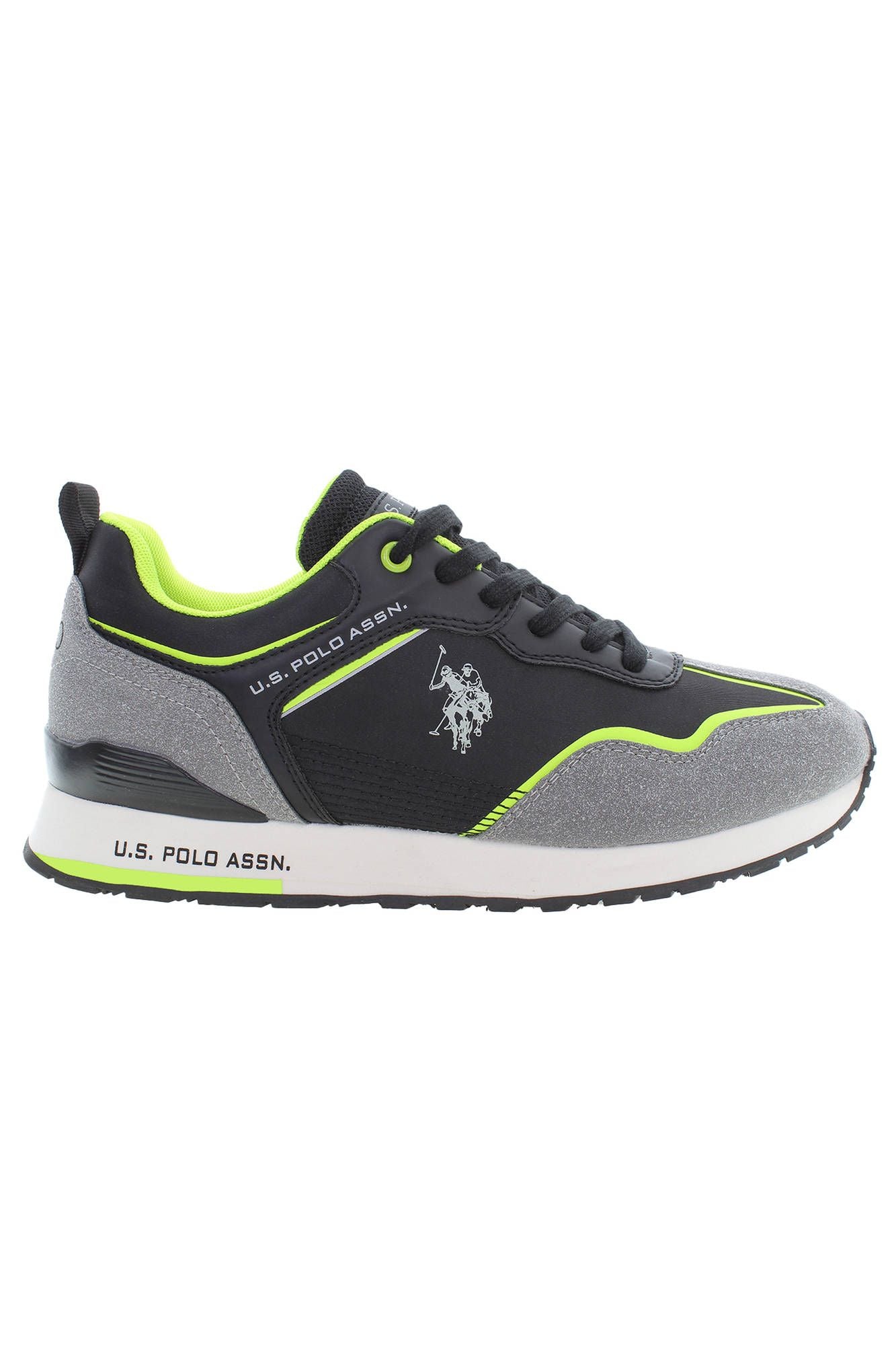 U.S. POLO ASSN. Sleek Black Sports Sneakers with Iconic Logo