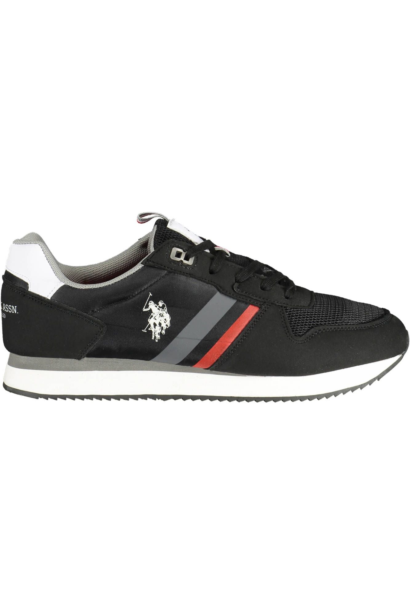 U.S. POLO ASSN. Timeless Black Lace-Up Sneakers with Logo Detail