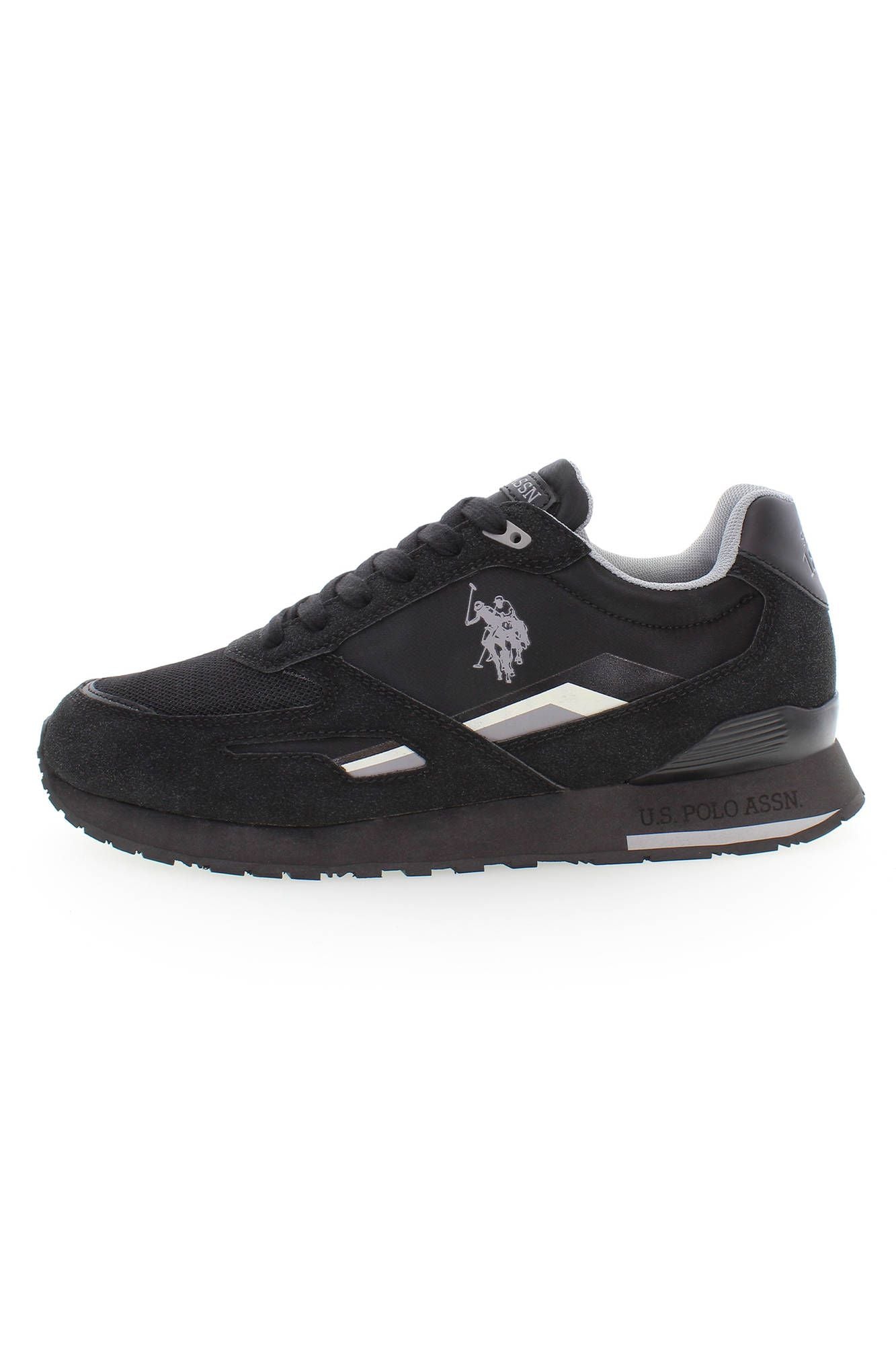 U.S. POLO ASSN. Sleek Black Sneakers with Dynamic Design