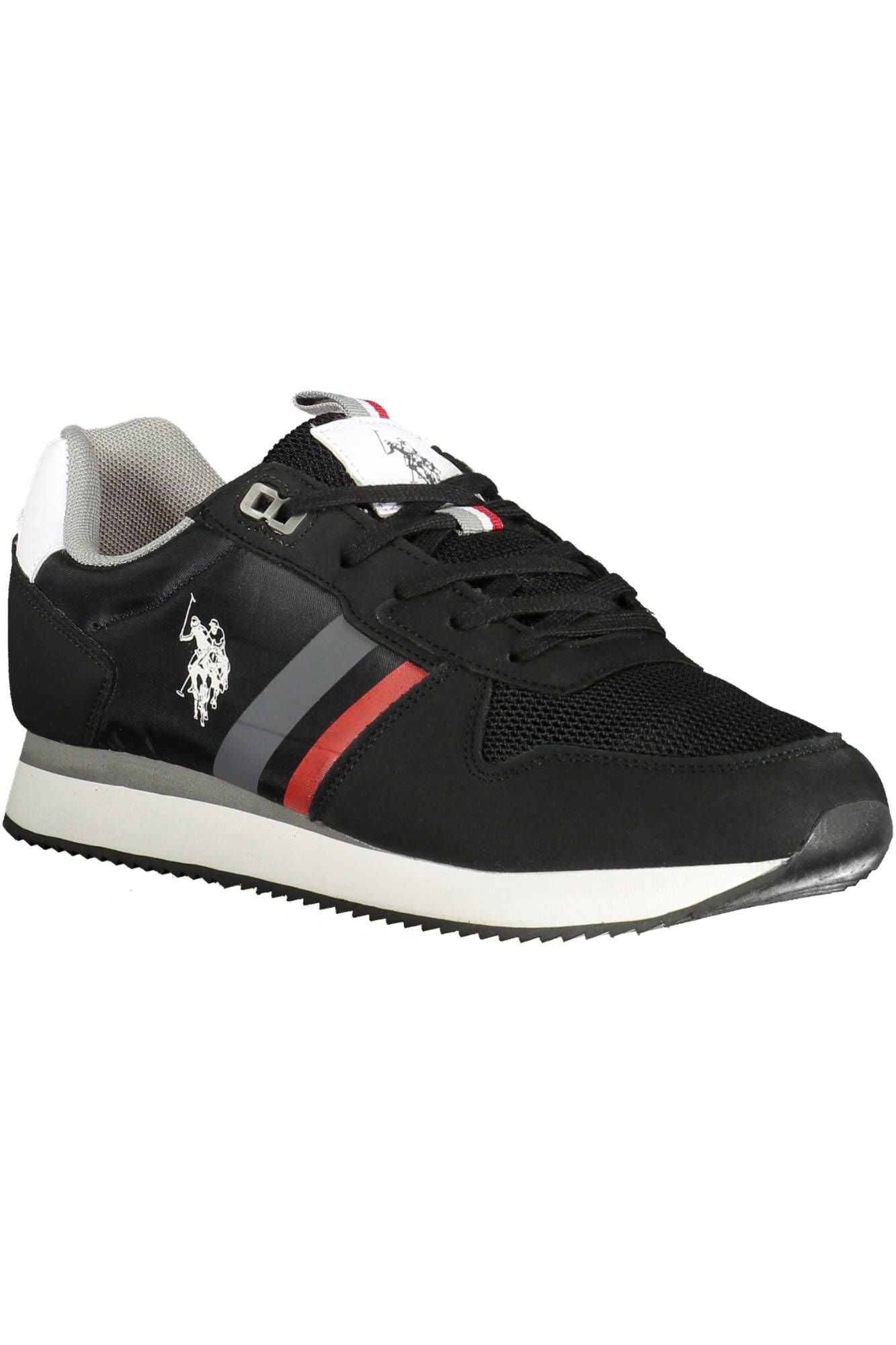 U.S. POLO ASSN. Timeless Black Lace-Up Sneakers with Logo Detail