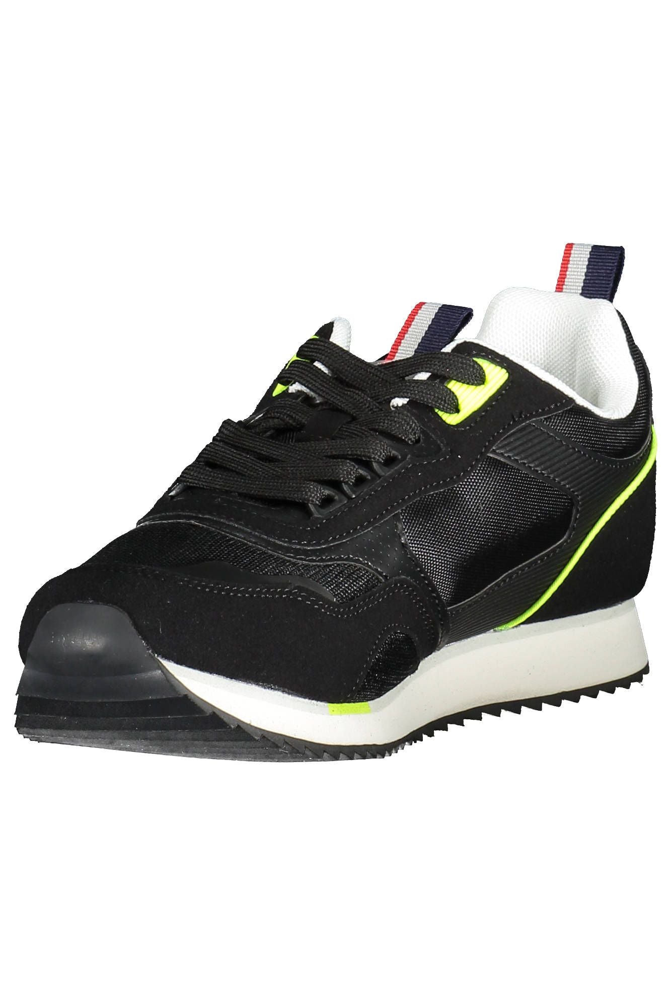 U.S. POLO ASSN. Elegant Black Polyester Sports Sneakers