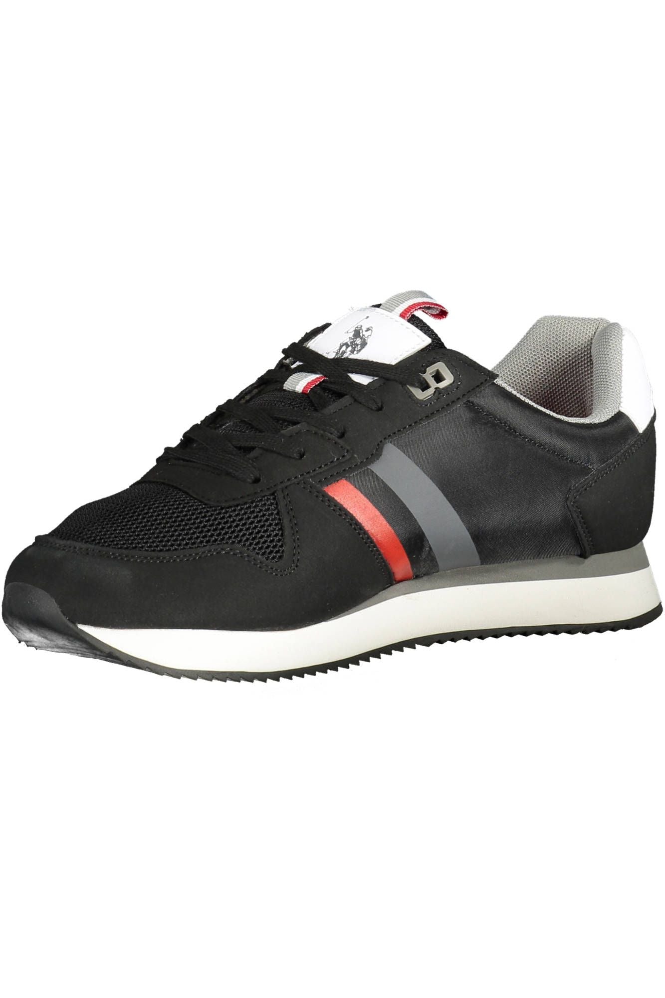 U.S. POLO ASSN. Timeless Black Lace-Up Sneakers with Logo Detail